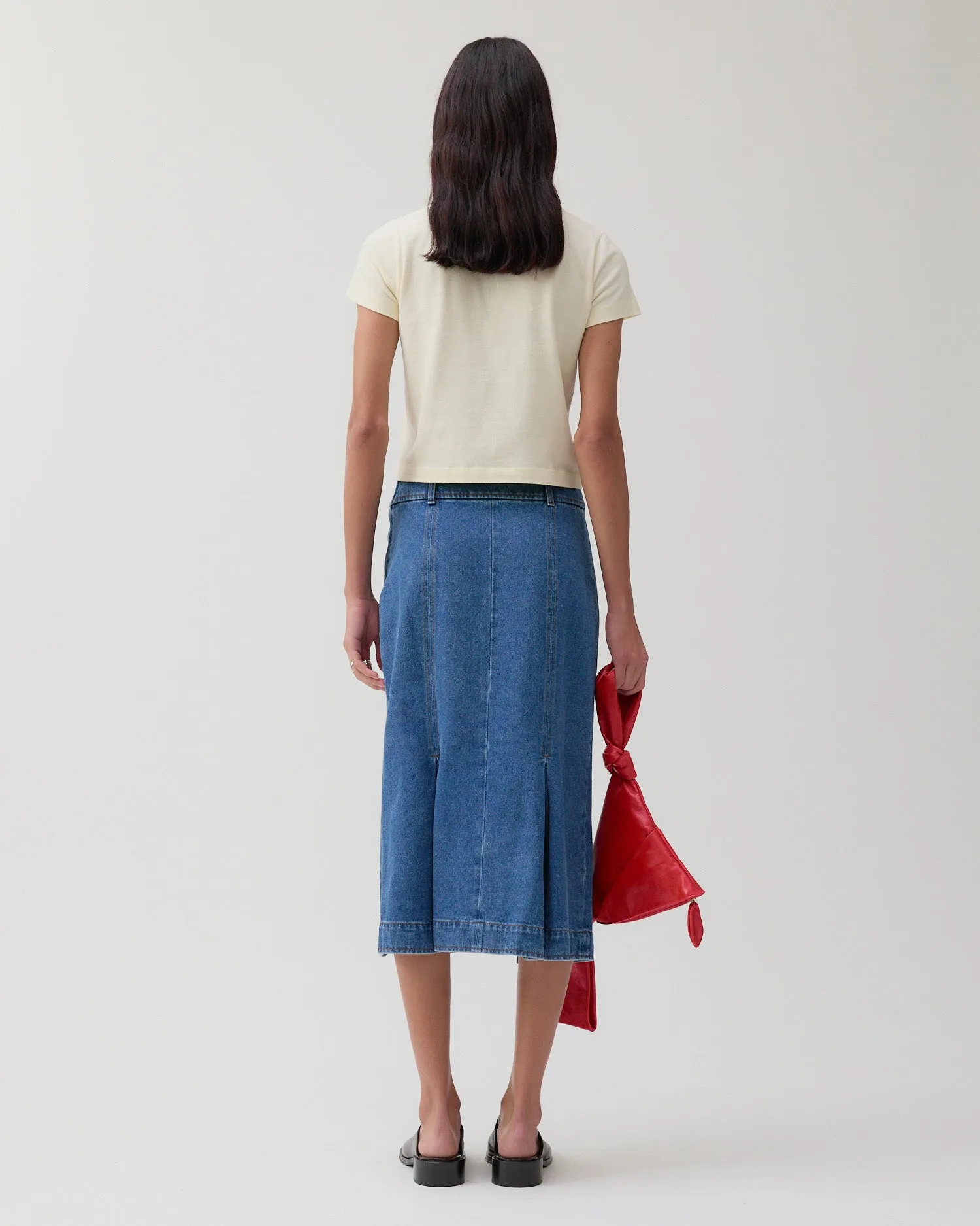 Monroe Skirt Organic Cotton Denim Blue sold by Rejina Pyo product image thumbnail 4