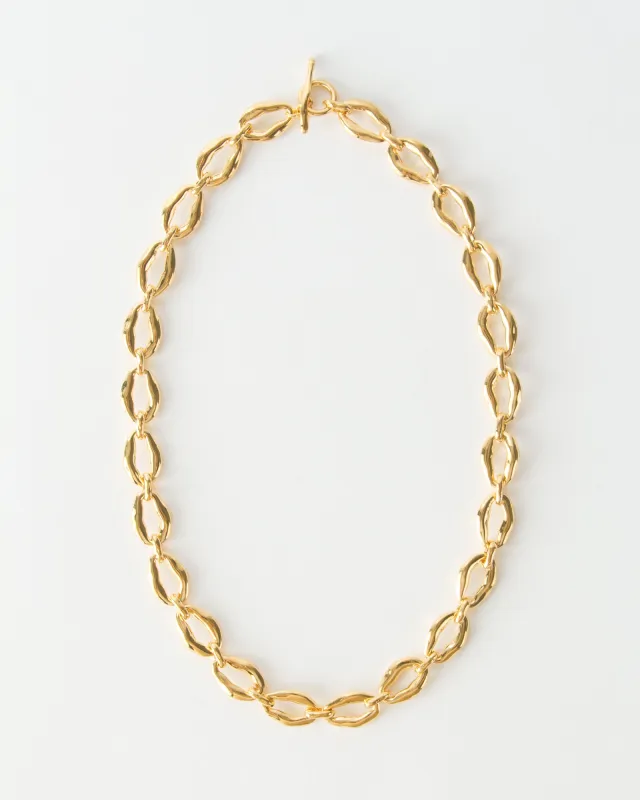 Munch x Rejina Pyo Grand Molten Chain Necklace Gold Plated made by Rejina Pyo