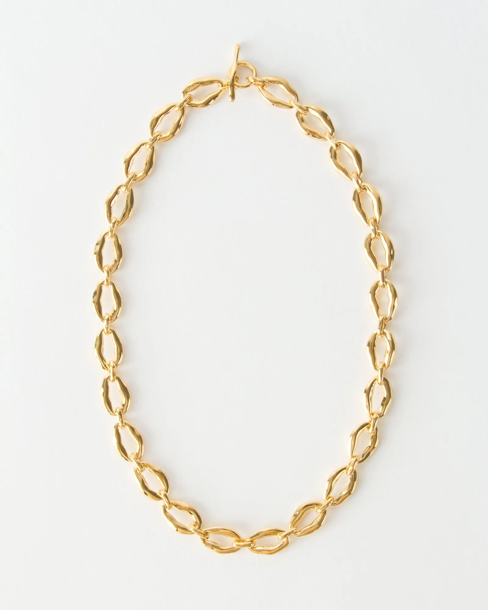 Munch x Rejina Pyo Grand Molten Chain Necklace Gold Plated sold by Rejina Pyo