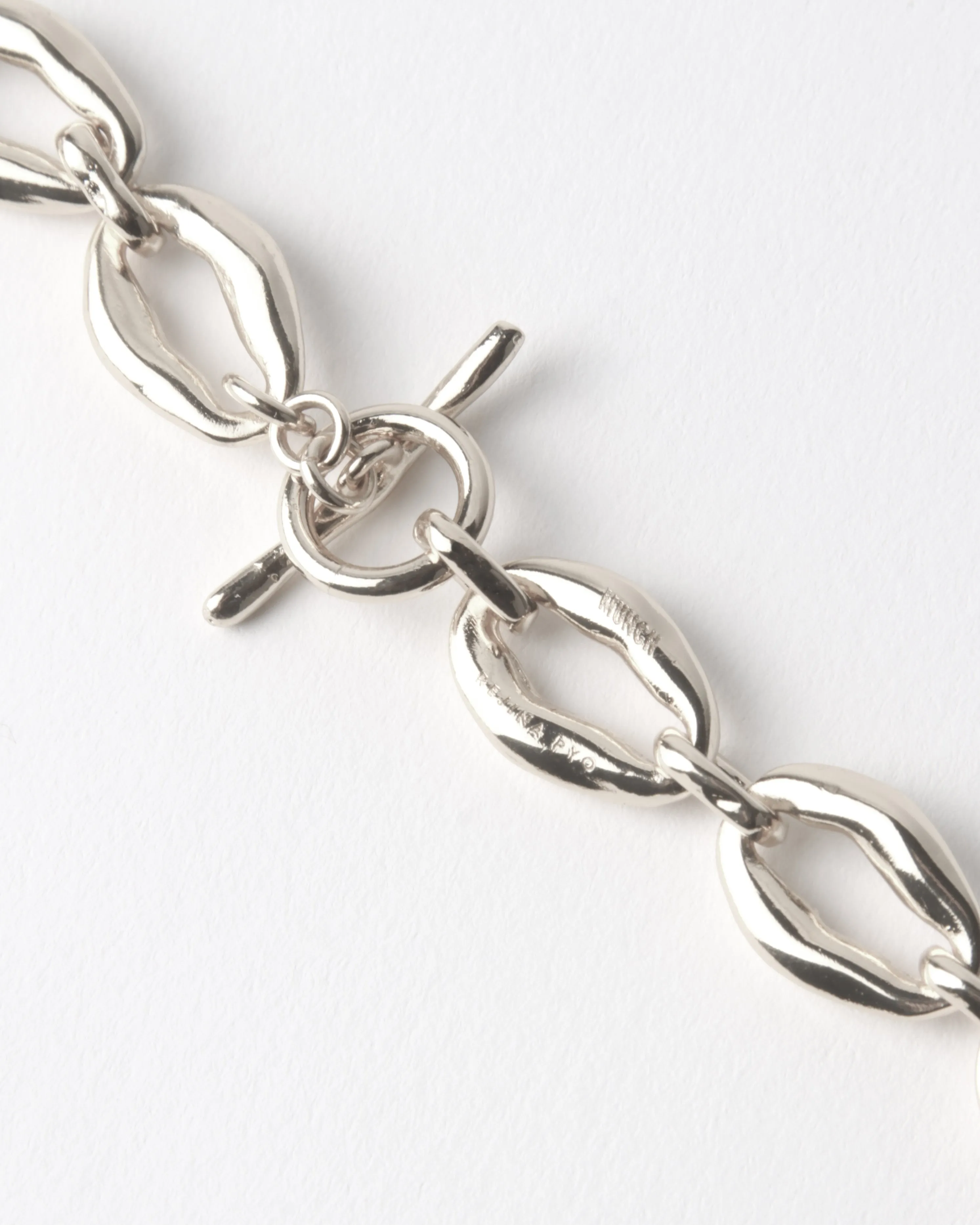 Munch x Rejina Pyo Grand Molten Chain Necklace Silver Plated sold by Rejina Pyo product image thumbnail 3