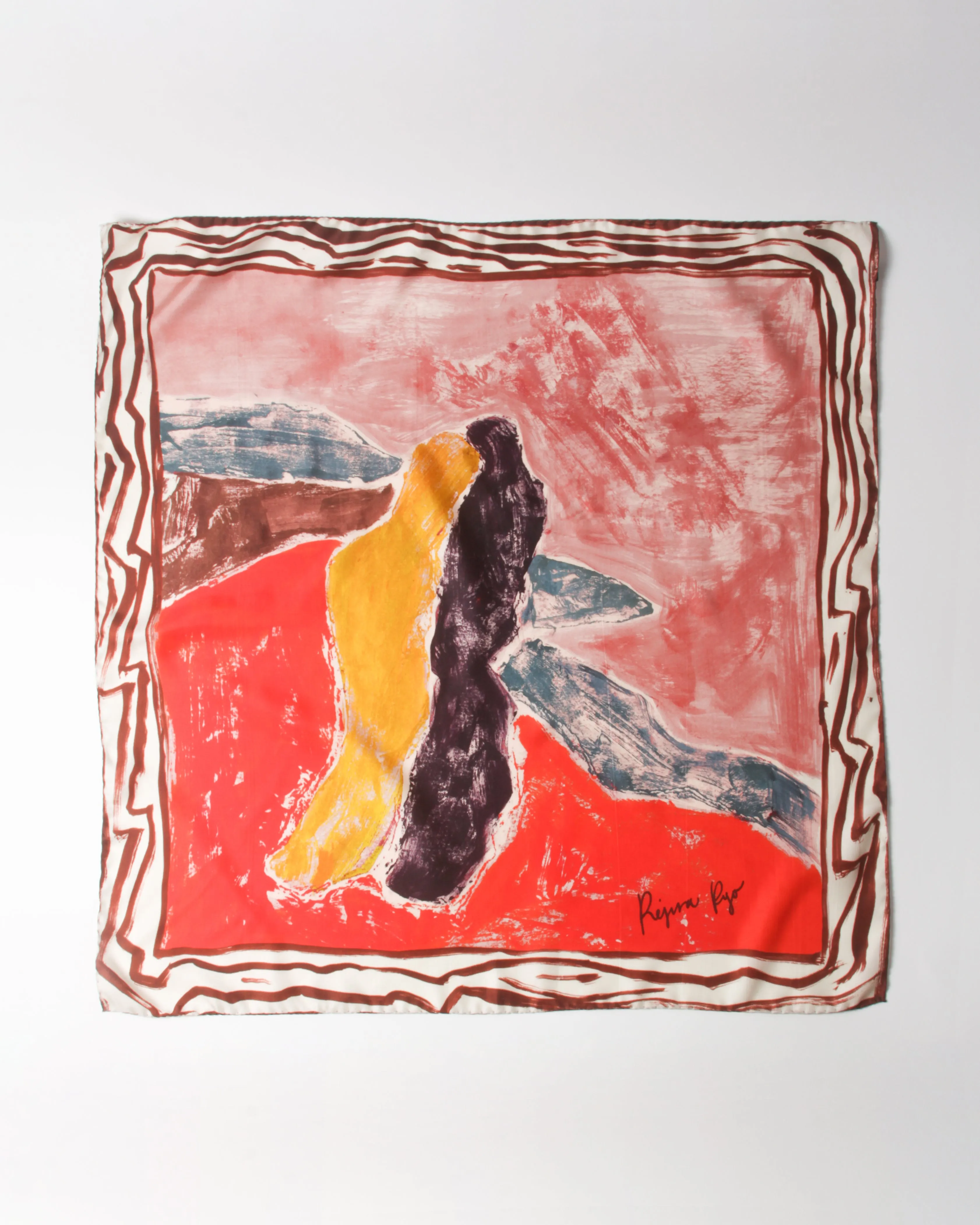 Munch x Rejina Pyo Silk Scarf Print Red sold by Rejina Pyo
