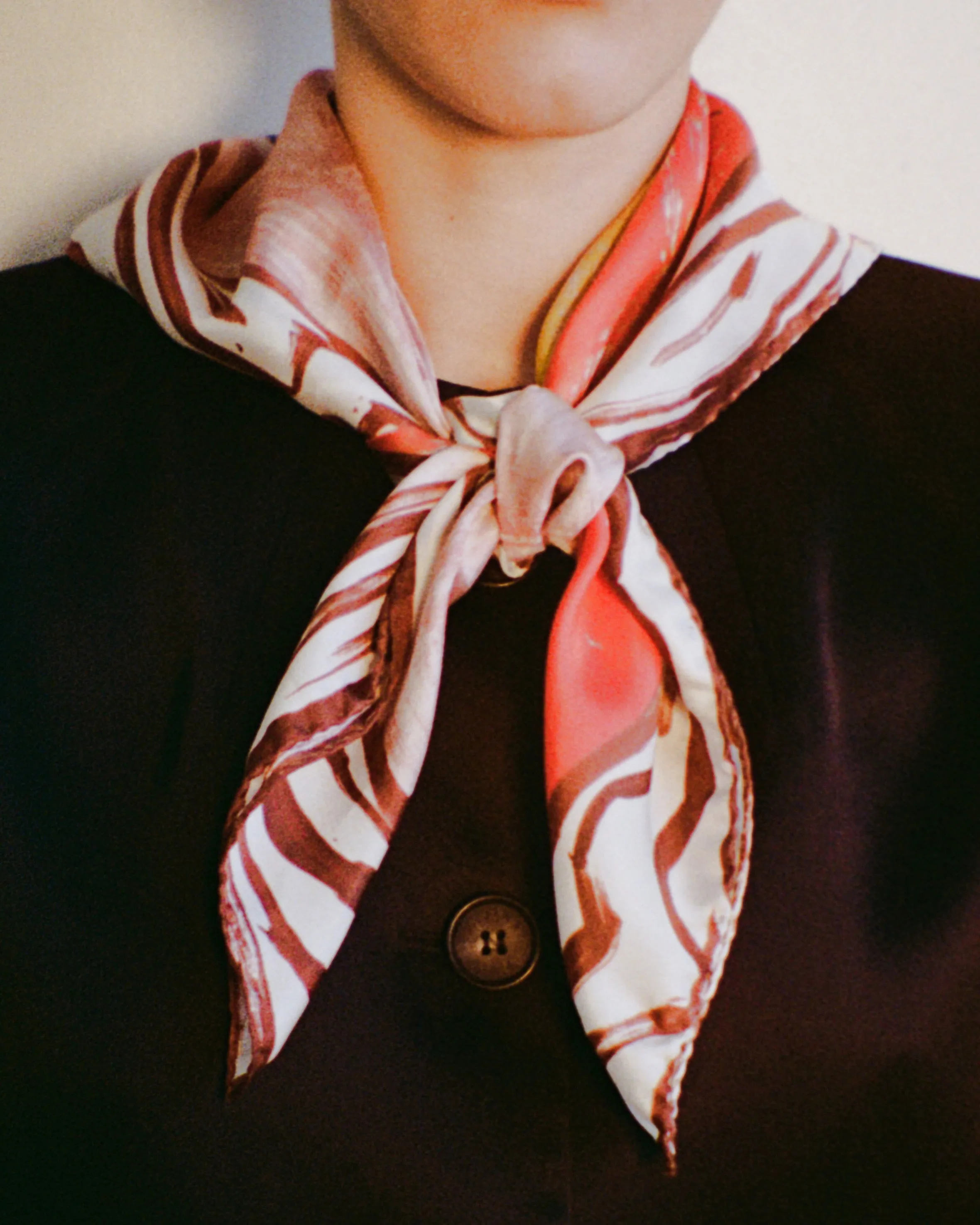 Munch x Rejina Pyo Silk Scarf Print Red sold by Rejina Pyo product image thumbnail 5