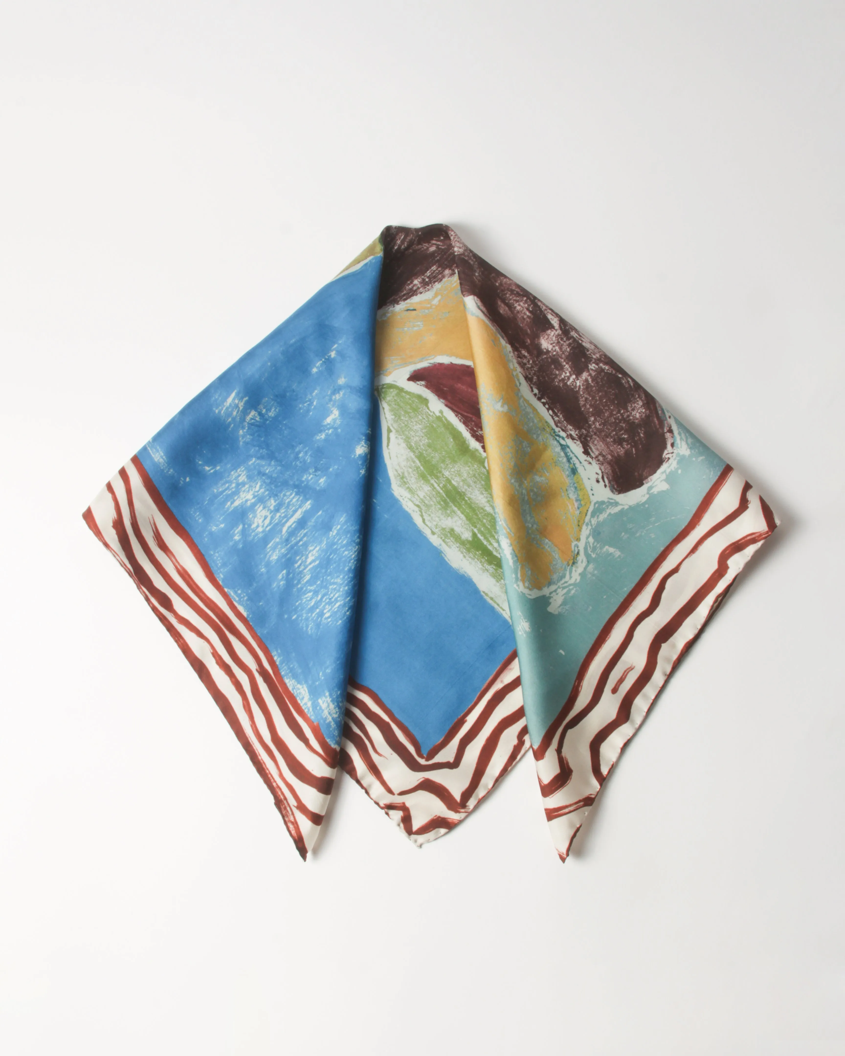Munch x Rejina Pyo Silk Scarf Print Blue sold by Rejina Pyo product image thumbnail 3