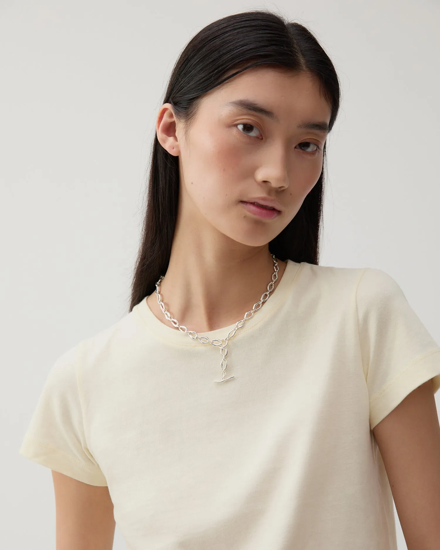 Munch x Rejina Pyo Molten Chain Necklace Silver Plated sold by Rejina Pyo product image thumbnail 2