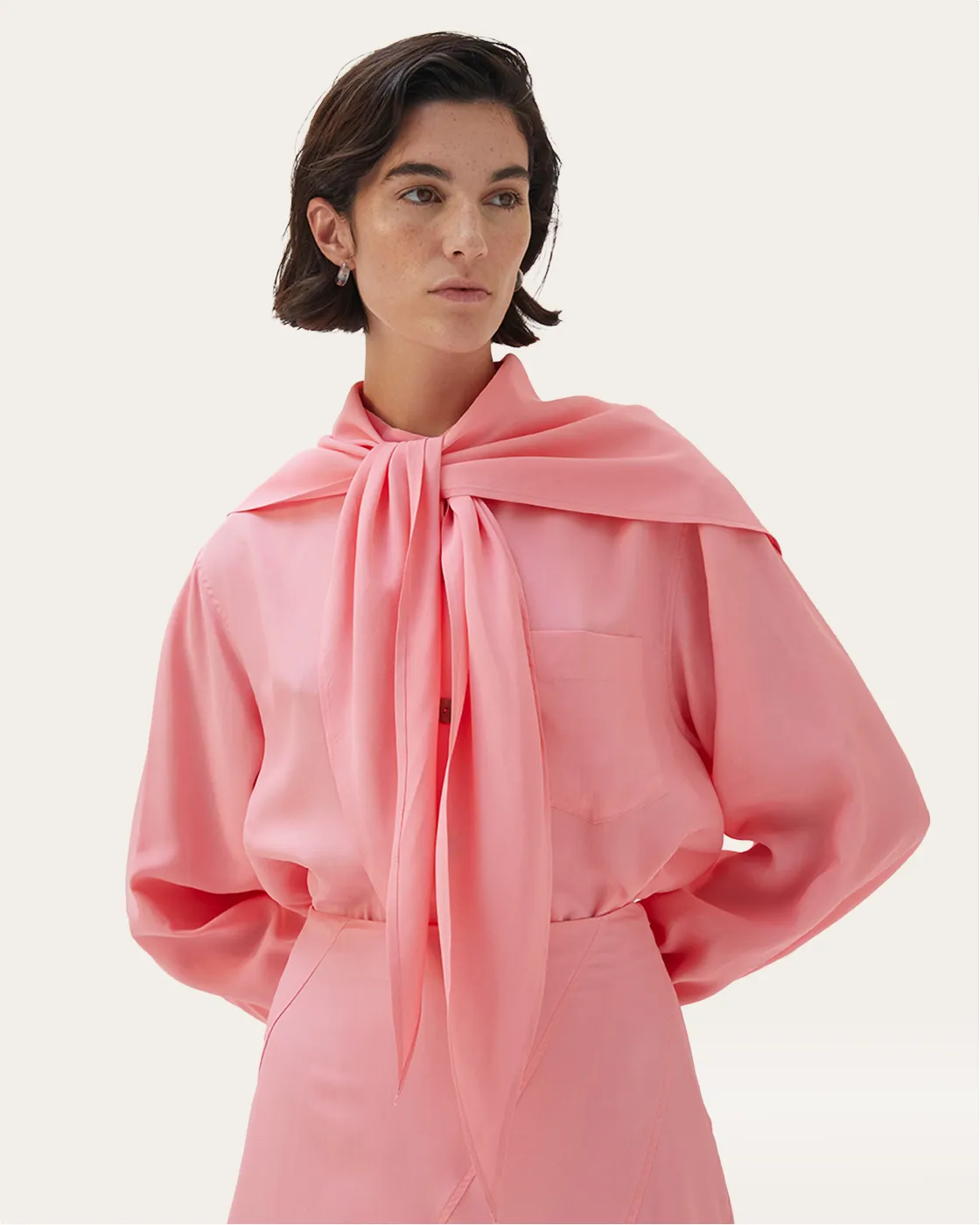 Jolene Blouse Viscose Pink sold by Rejina Pyo