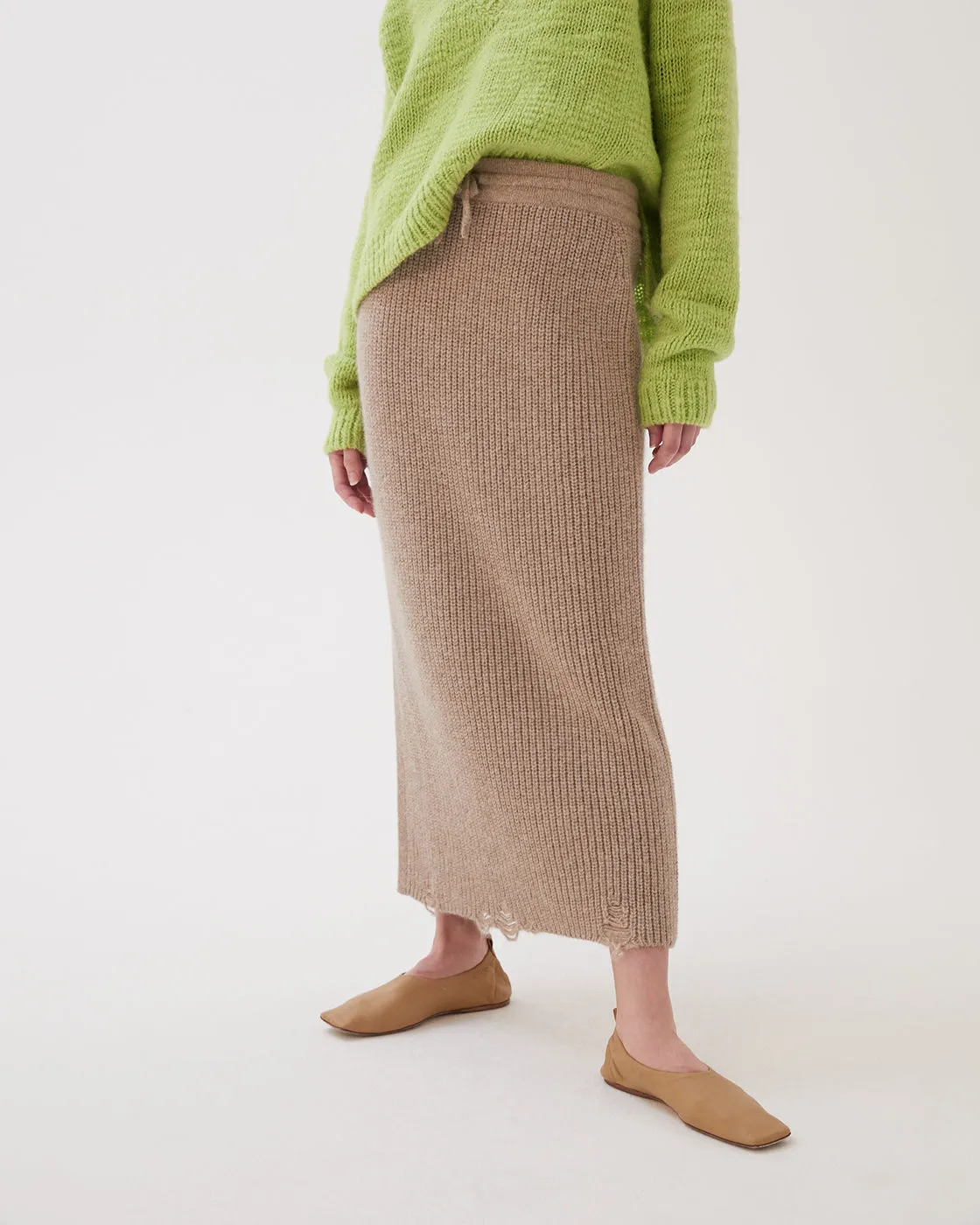 Leanne Skirt Alpaca Oat sold by Rejina Pyo product image thumbnail 3