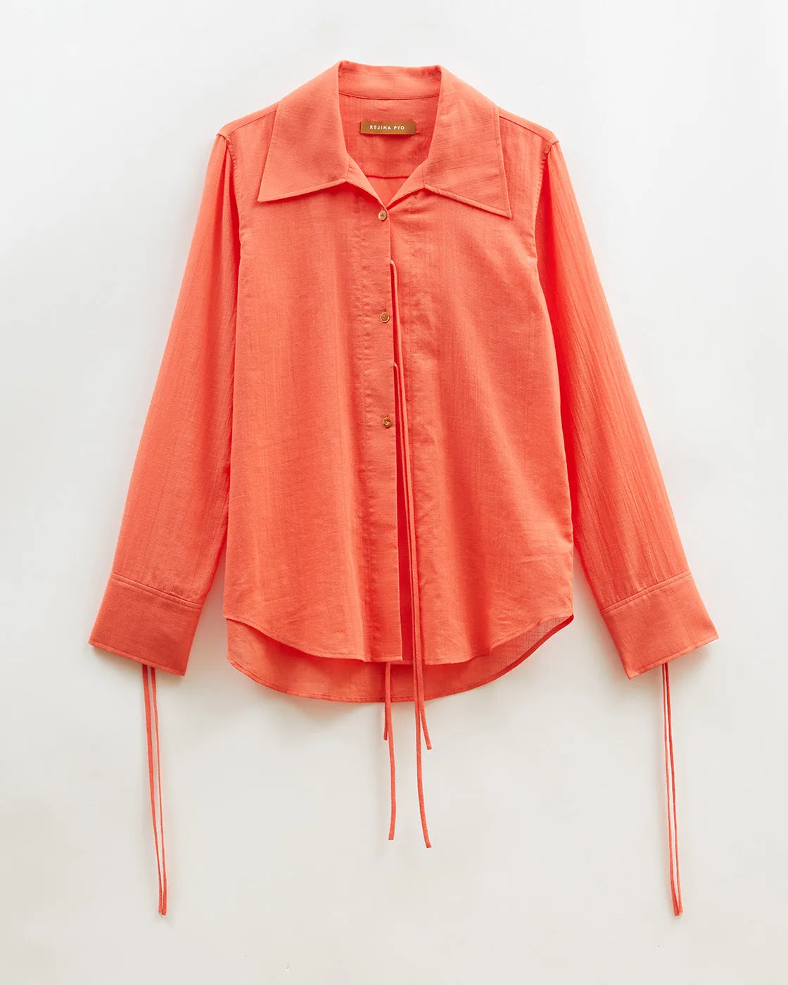 Saskia Shirt Cotton Coral sold by Rejina Pyo product image thumbnail 5
