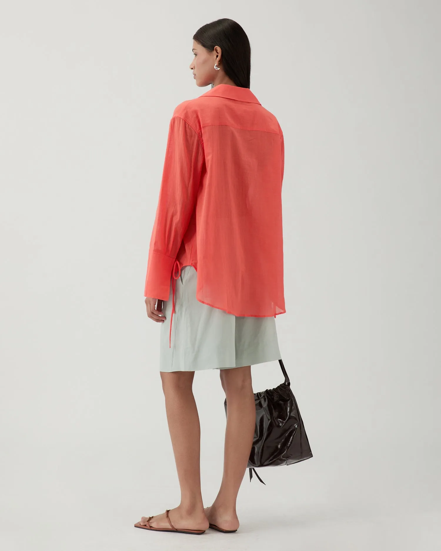 Saskia Shirt Cotton Coral sold by Rejina Pyo product image thumbnail 2