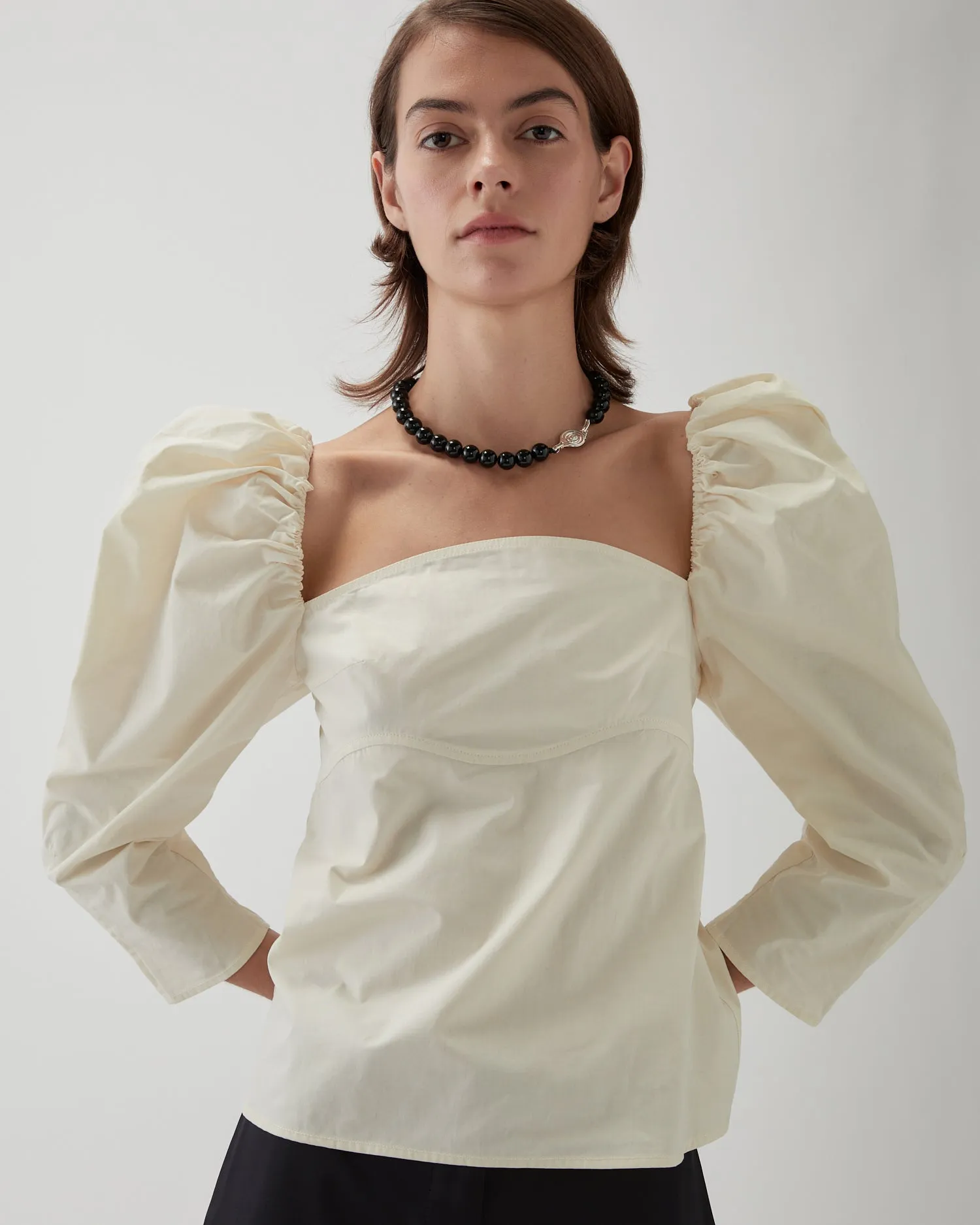 Anita Blouse Organic Cotton Off-White sold by Rejina Pyo product image thumbnail 2