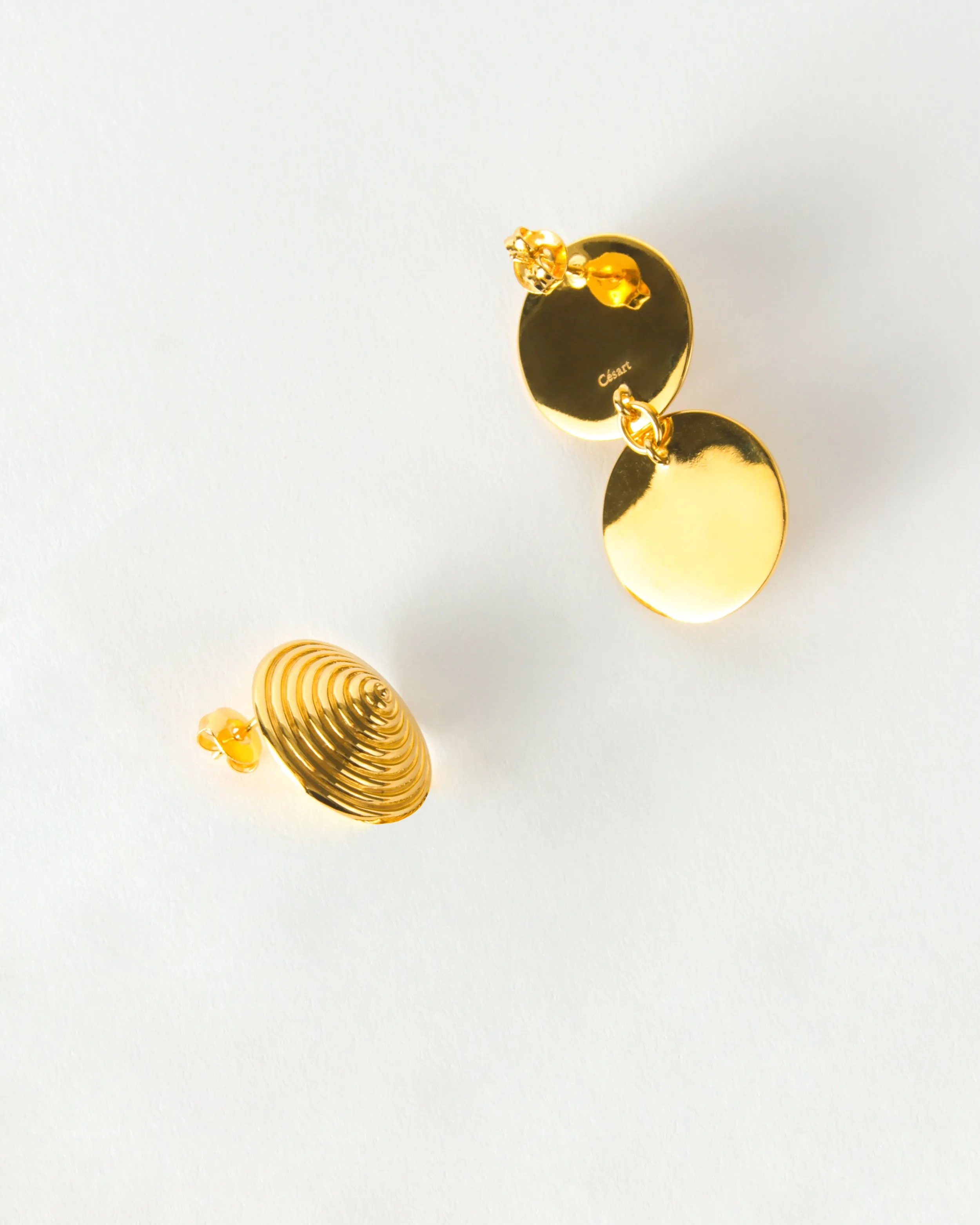 Asymmetric Spin Earrings Gold Plated sold by Rejina Pyo product image thumbnail 4