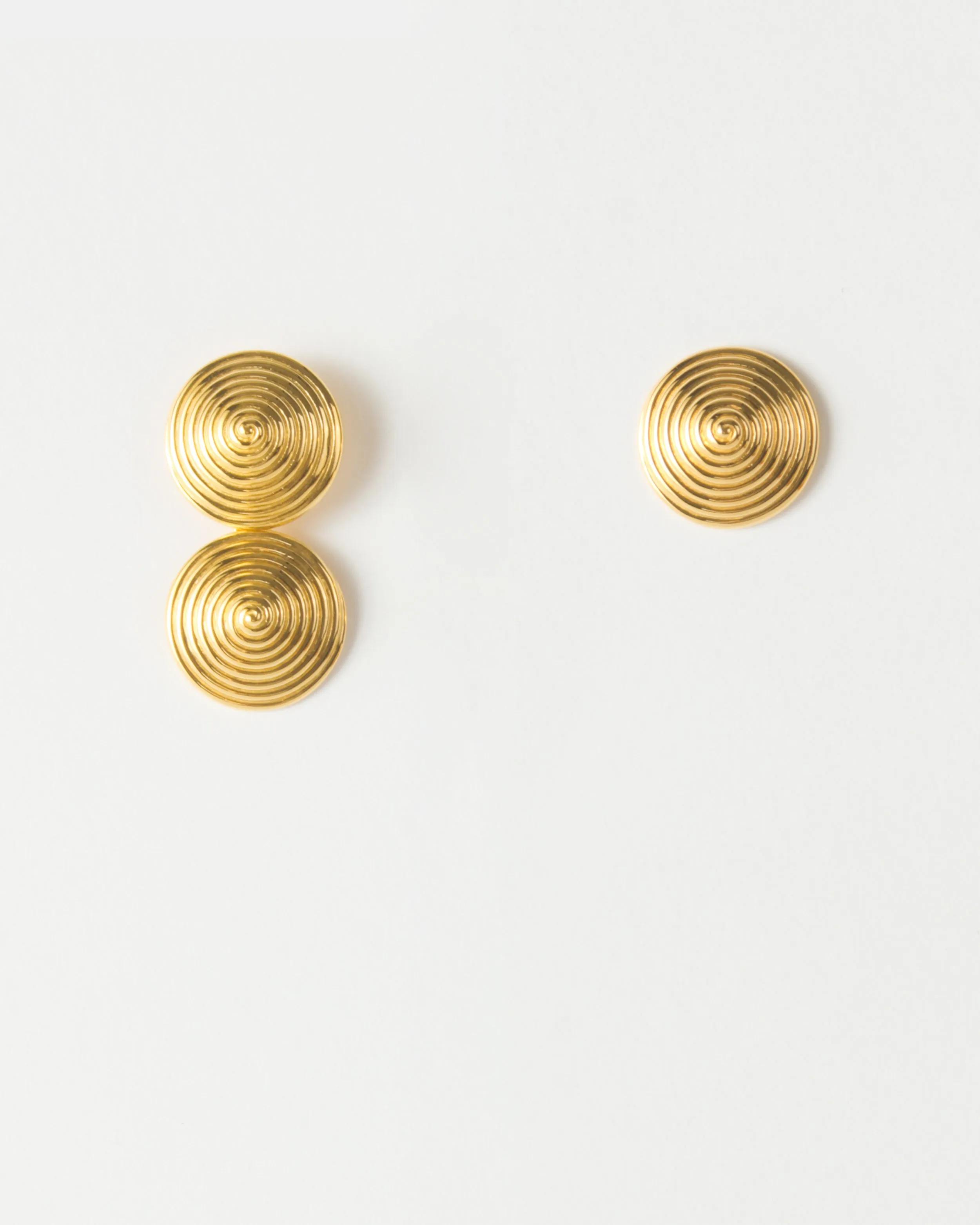 Asymmetric Spin Earrings Gold Plated sold by Rejina Pyo product image thumbnail 2