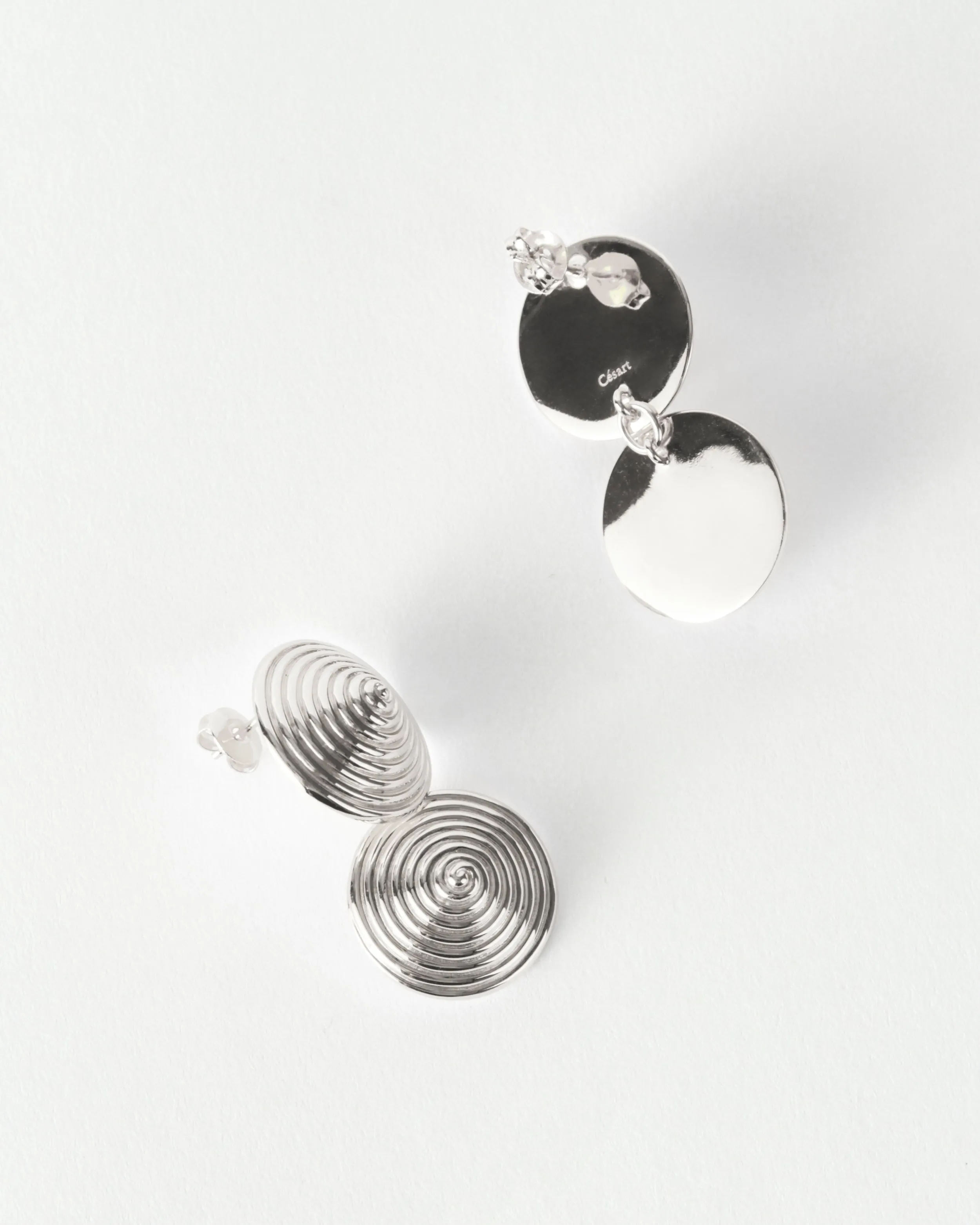 Double Spin Earrings Silver Plated sold by Rejina Pyo product image thumbnail 4