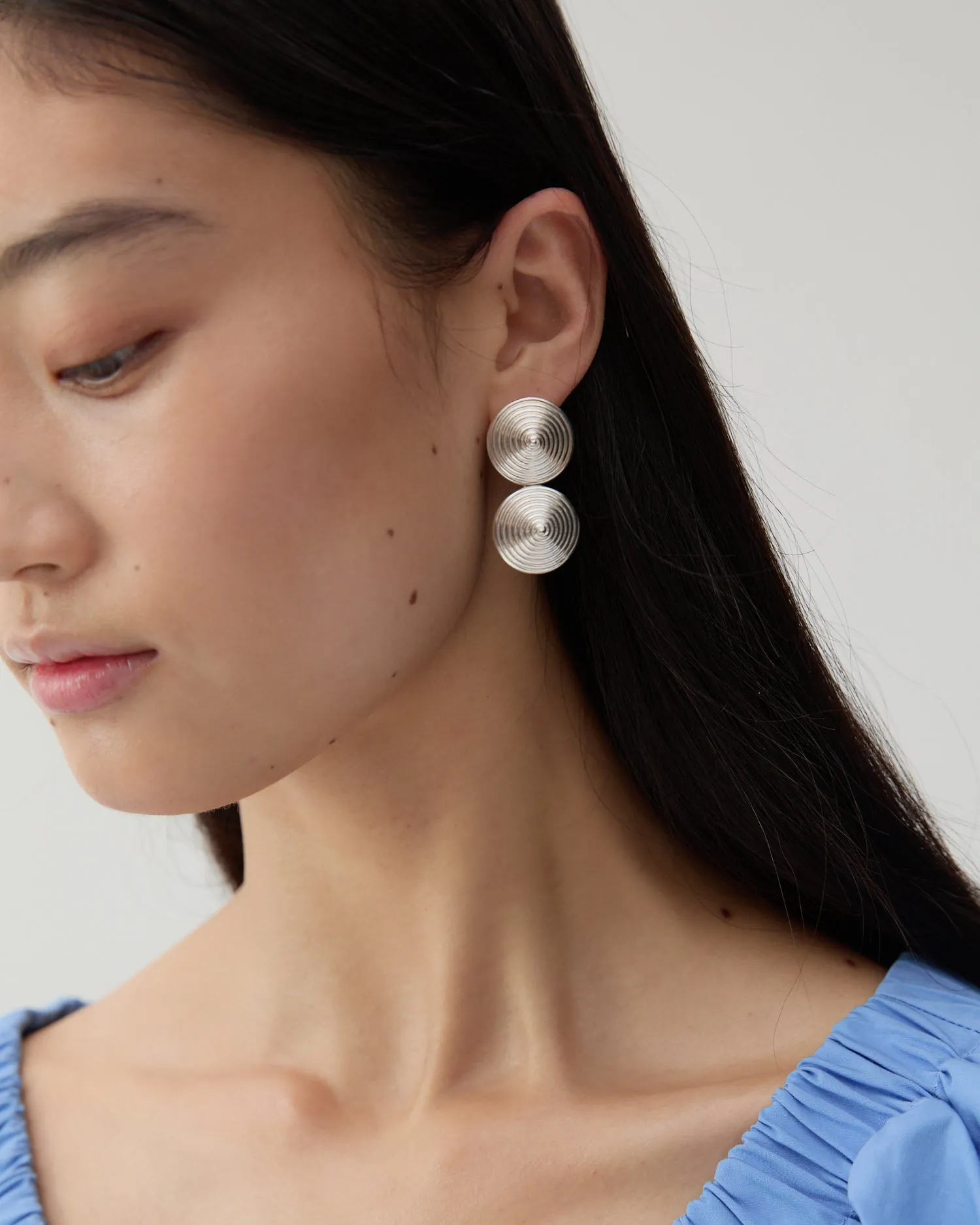 Double Spin Earrings Silver Plated sold by Rejina Pyo