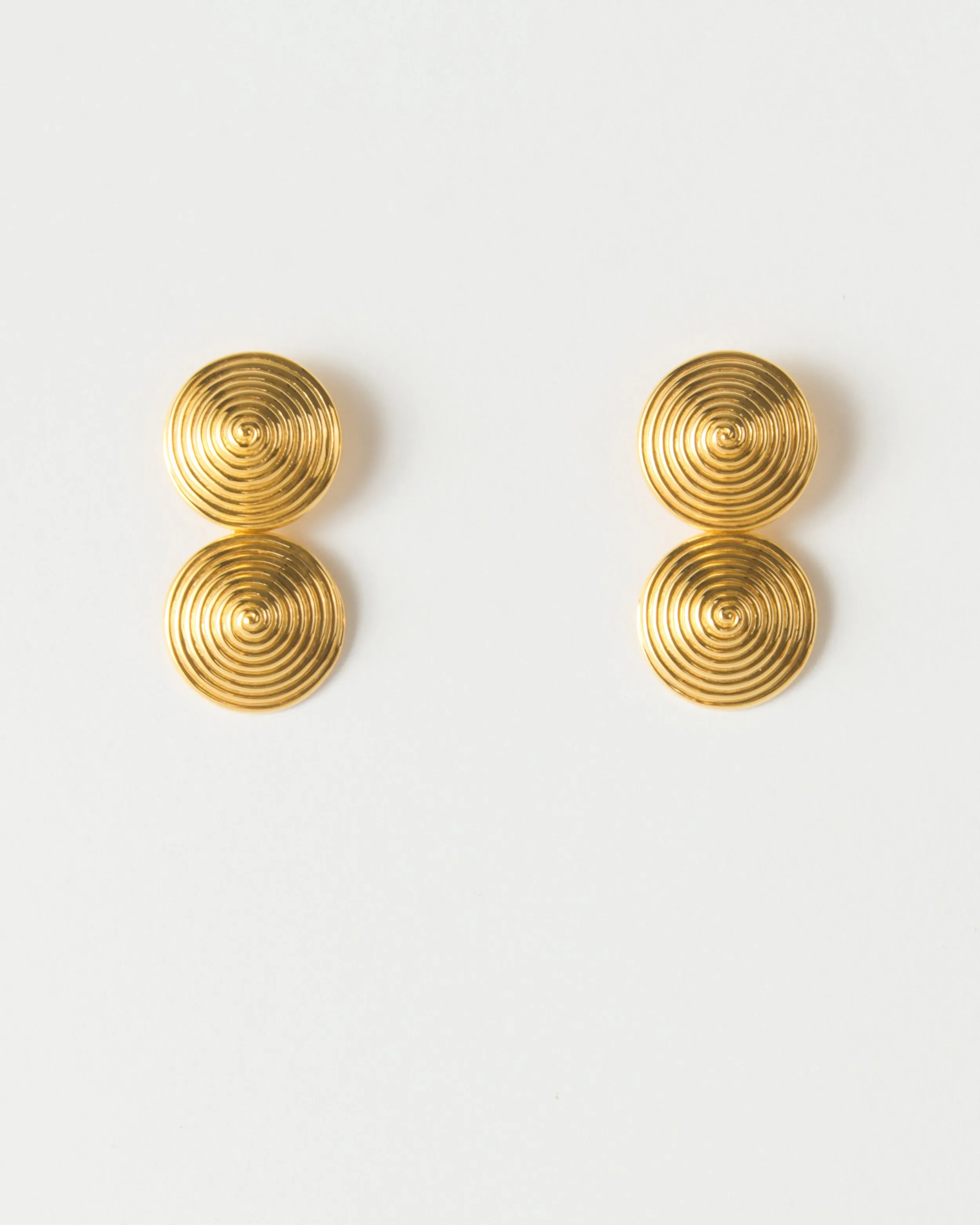 Double Spin Earrings Gold Plated sold by Rejina Pyo