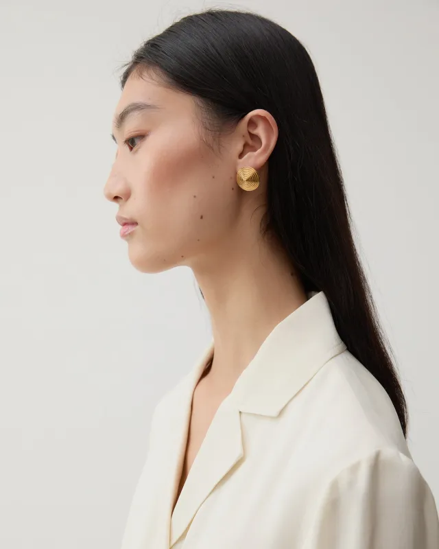 Spin Earrings Gold Plated sold by Rejina Pyo