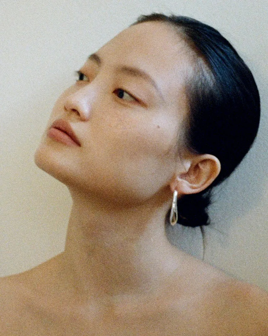 Oblong Hoops Silver Plated sold by Rejina Pyo product image thumbnail 3