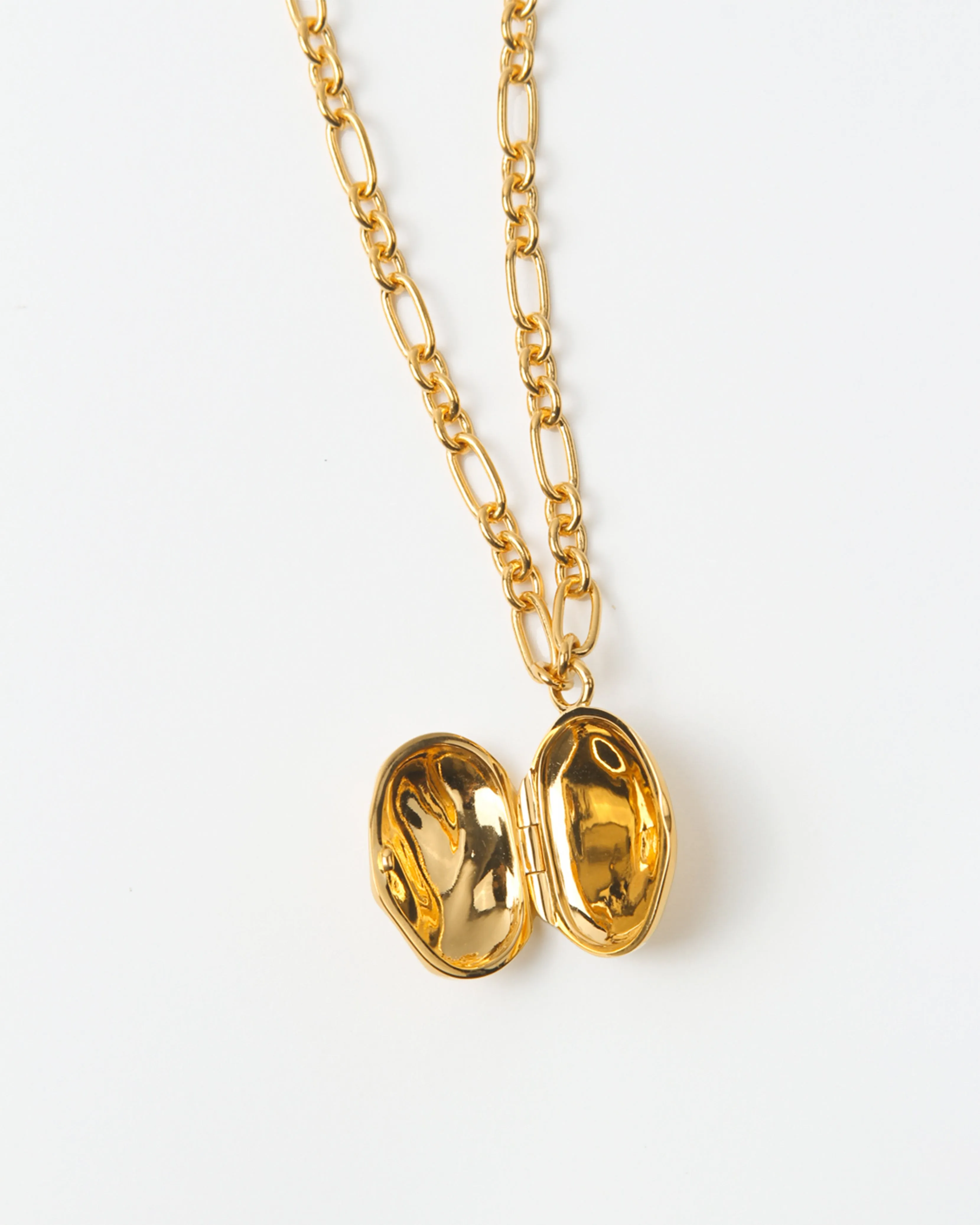 Molten Locket Necklace Gold Plated sold by Rejina Pyo product image thumbnail 2