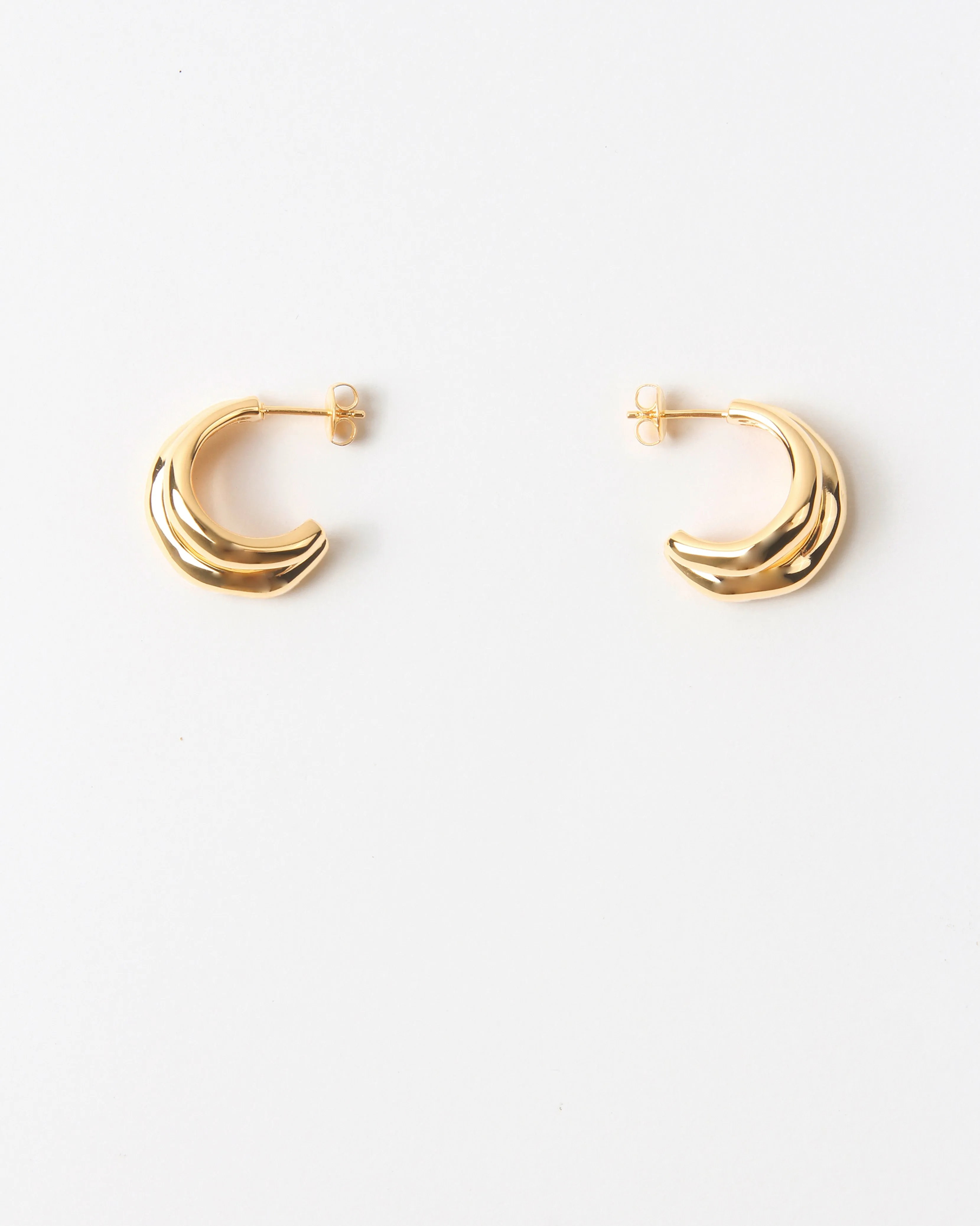 Double Hoops Gold Plated sold by Rejina Pyo product image thumbnail 2