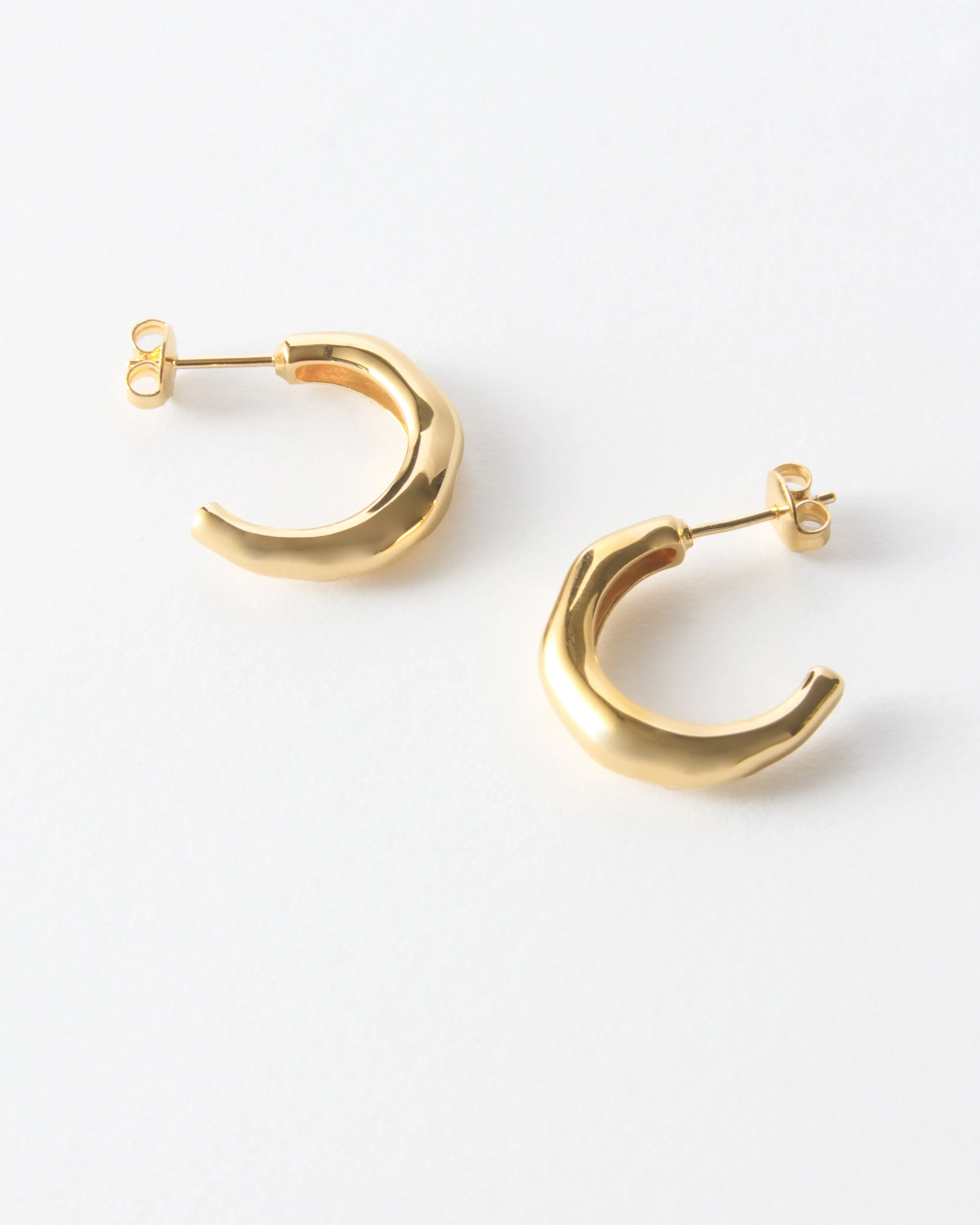 Small Hoops Gold Plated sold by Rejina Pyo product image thumbnail 3
