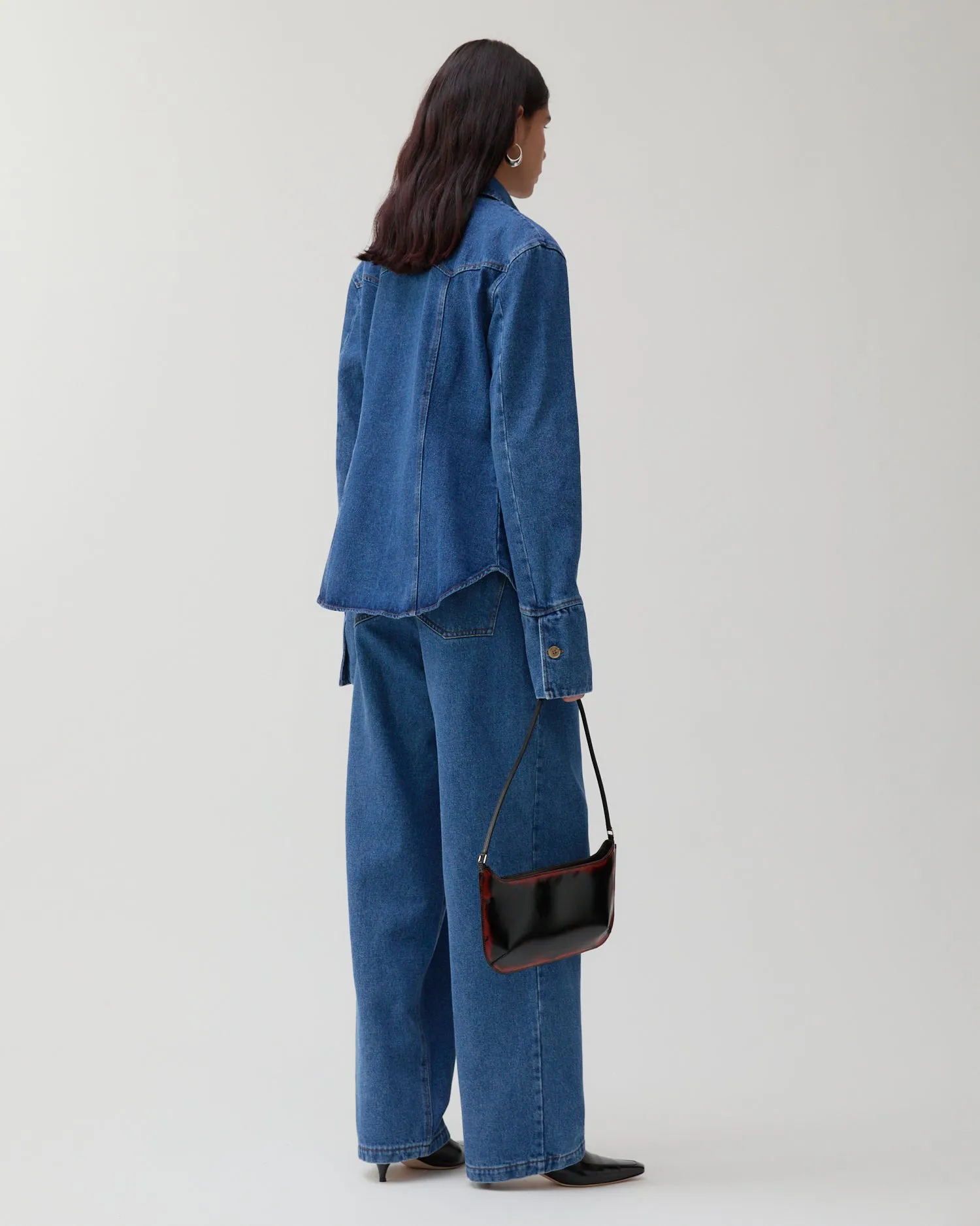 Camilla Shirt Organic Cotton Denim Blue sold by Rejina Pyo product image thumbnail 5