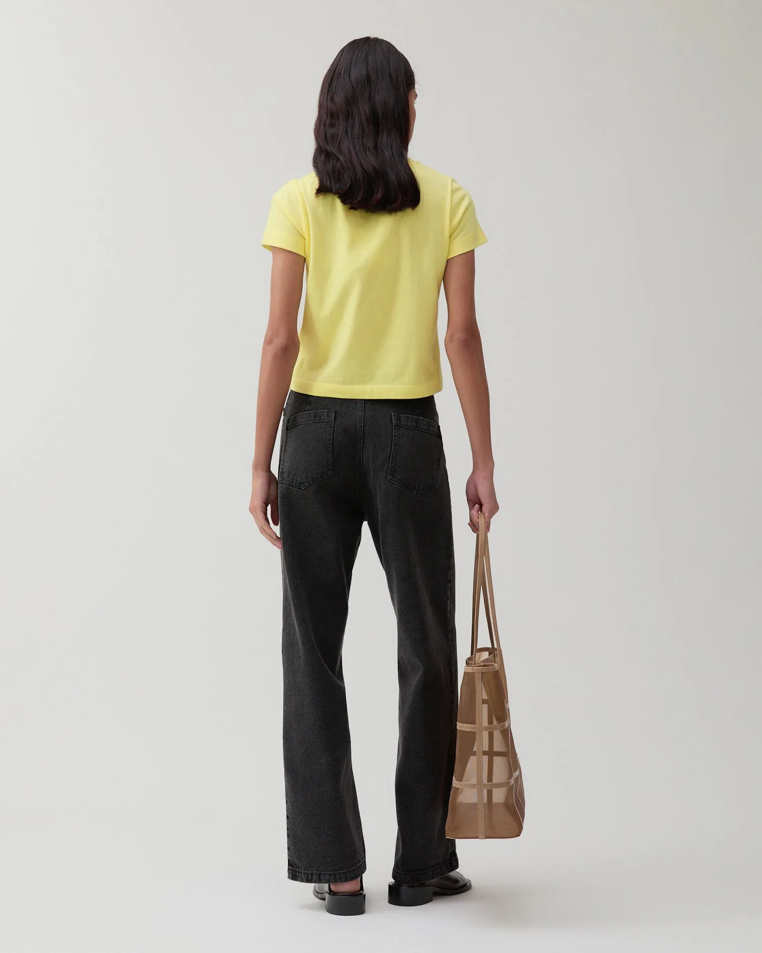 Maude Trousers Organic Cotton Denim Black sold by Rejina Pyo product image thumbnail 2