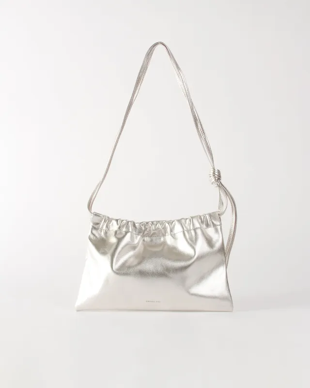 Camila Bag Leather Silver made by Rejina Pyo