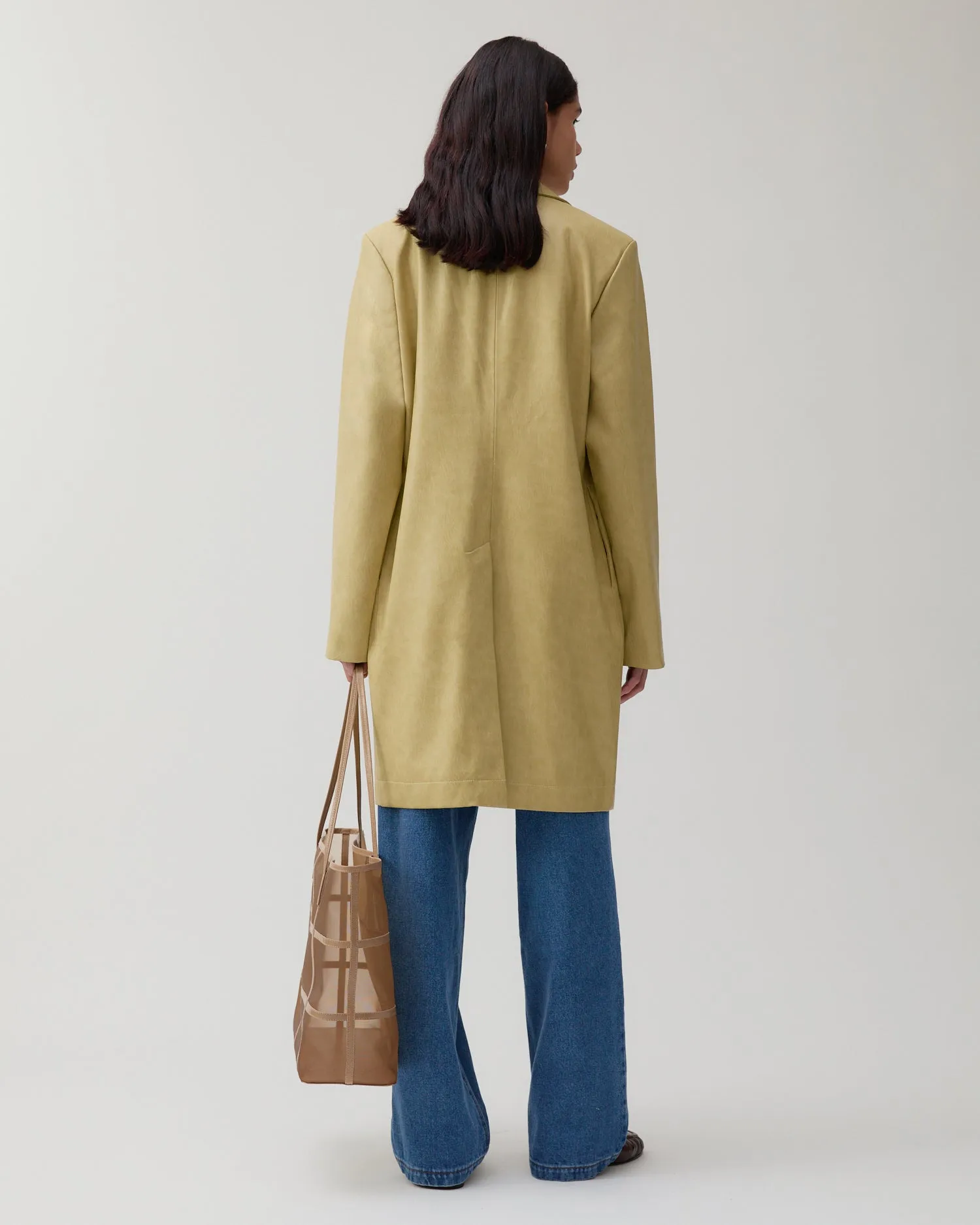 Samantha Jacket Faux Leather Beige sold by Rejina Pyo product image thumbnail 2