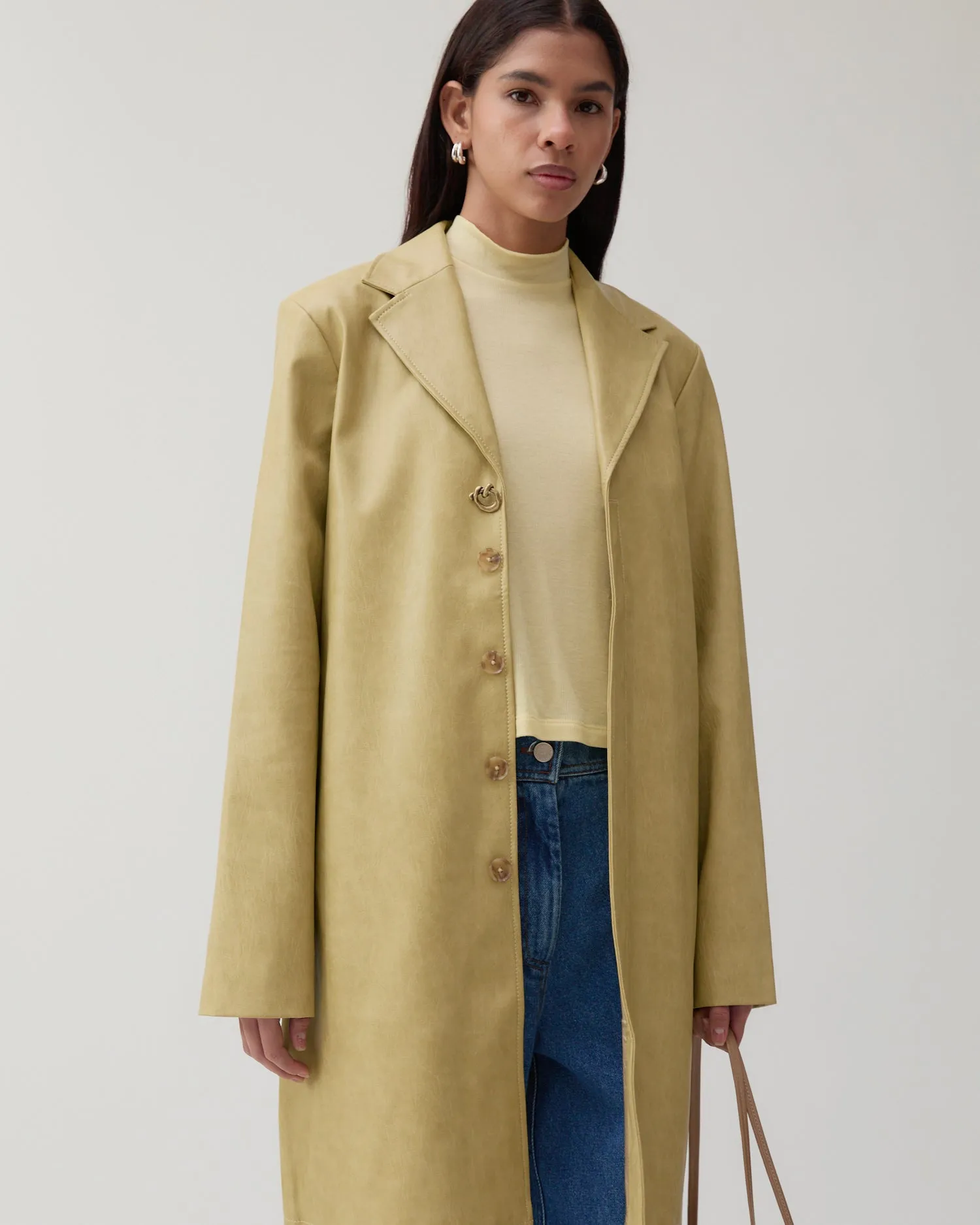 Samantha Jacket Faux Leather Beige sold by Rejina Pyo product image thumbnail 5