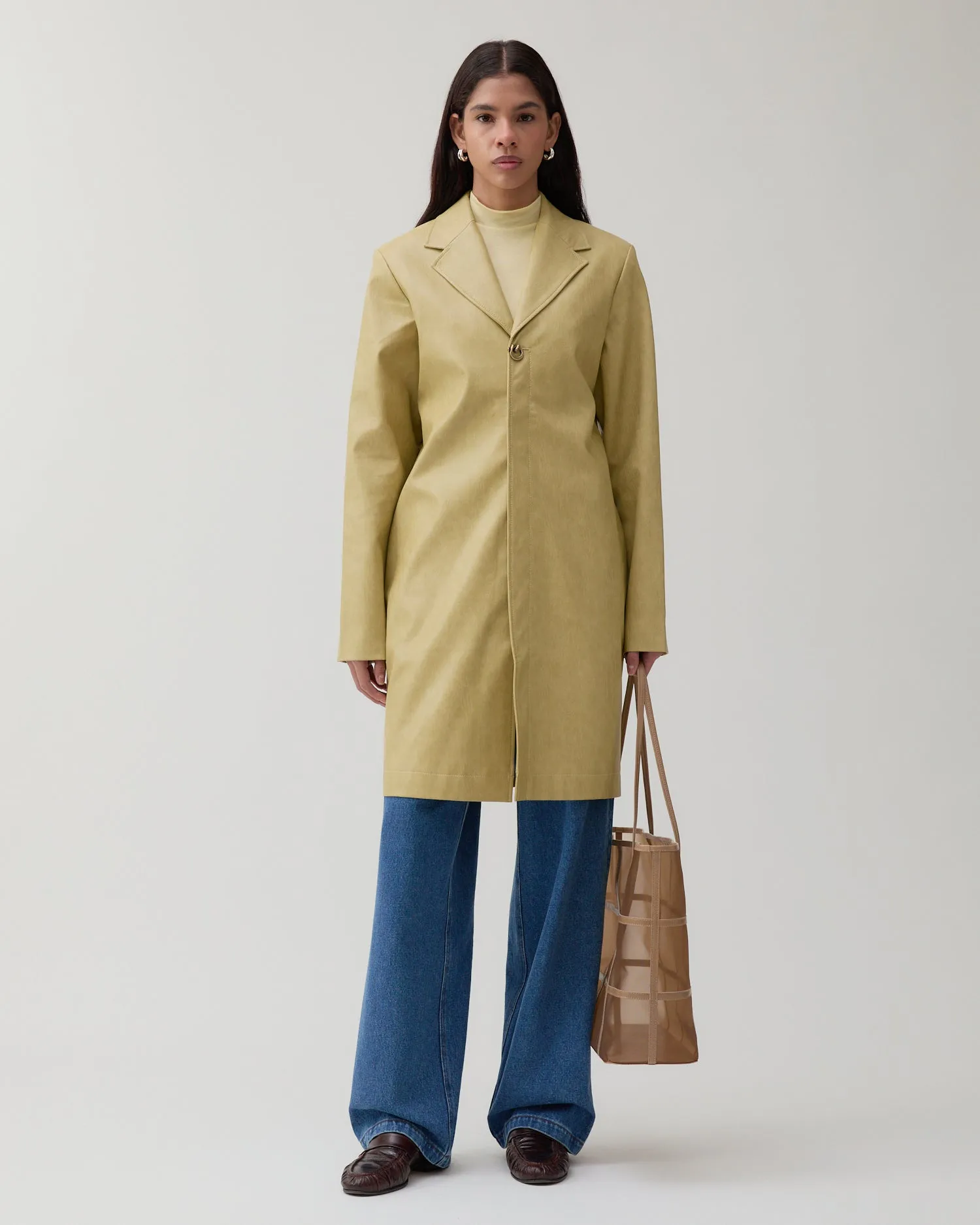 Samantha Jacket Faux Leather Beige sold by Rejina Pyo product image thumbnail 4