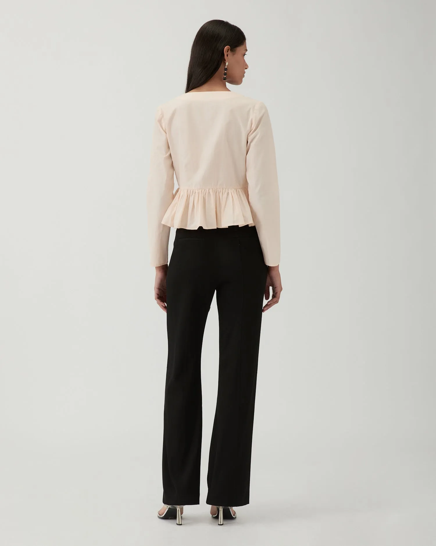 Lana Blouse Silk Blend Taffeta Apricot sold by Rejina Pyo product image thumbnail 3