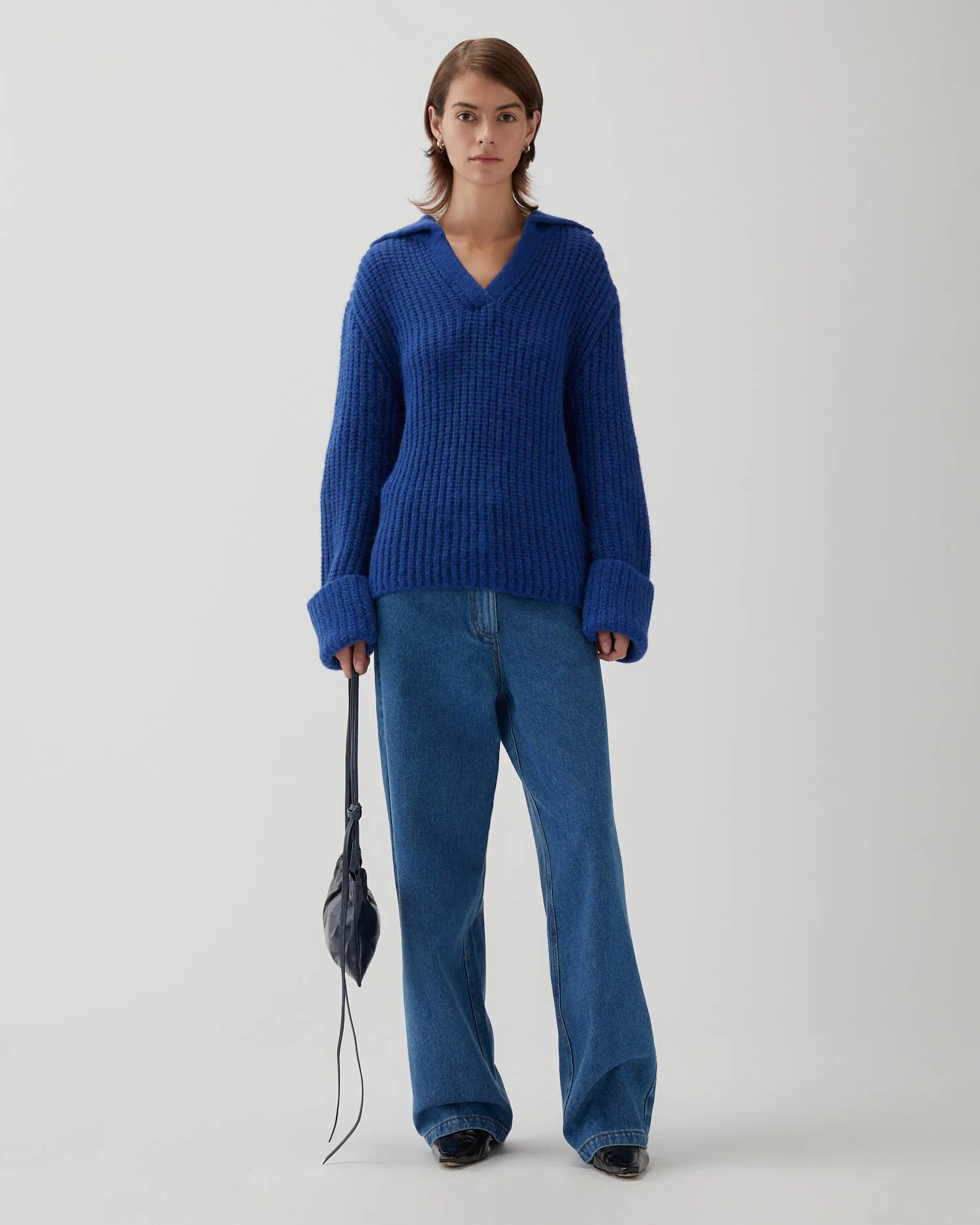 Alison Sweater Chunky Alpaca Electric Blue sold by Rejina Pyo product image thumbnail 2