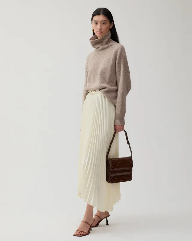 Claudia Sweater Chunky Alpaca Oat sold by Rejina Pyo