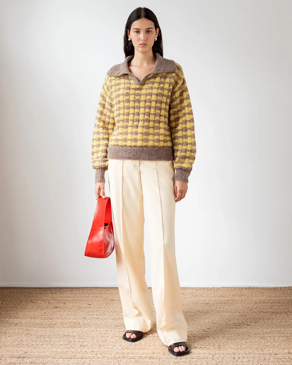 Rae Sweater Alpaca Blend Yellow sold by Rejina Pyo