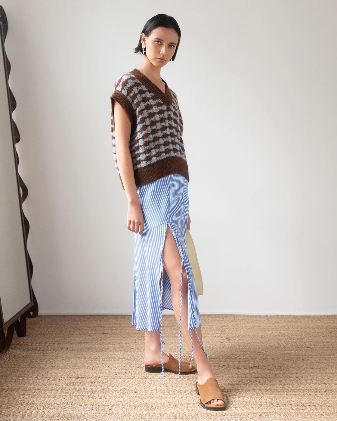 Jamie Vest Alpaca Blend Blue sold by Rejina Pyo product image thumbnail 4