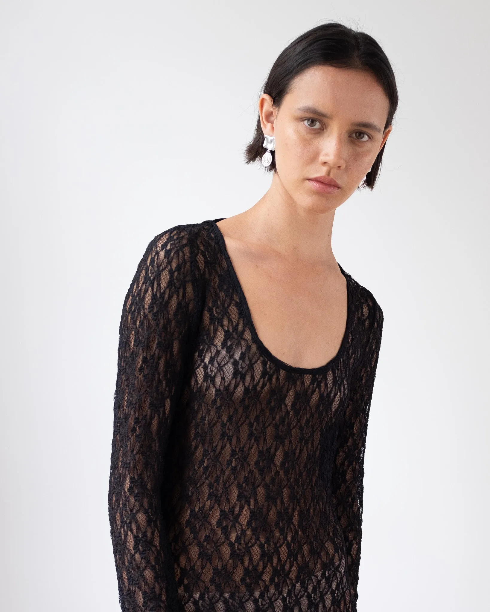 Mila Dress Lace Black sold by Rejina Pyo product image thumbnail 3