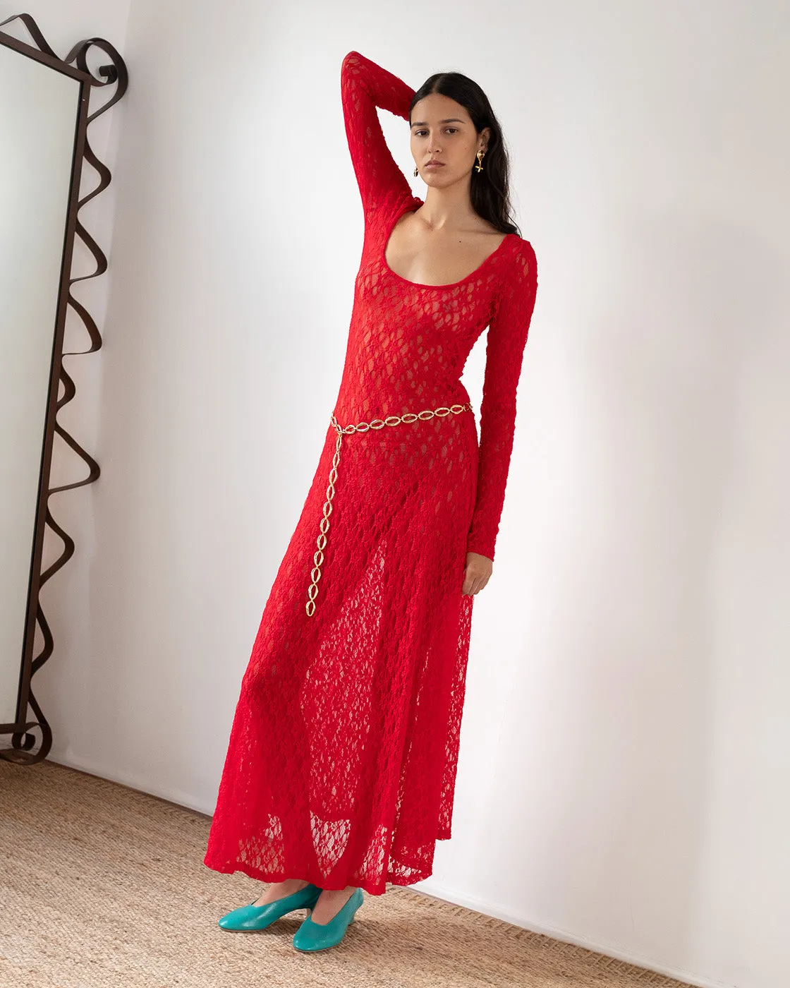 Mila Dress Lace Red sold by Rejina Pyo product image thumbnail 2