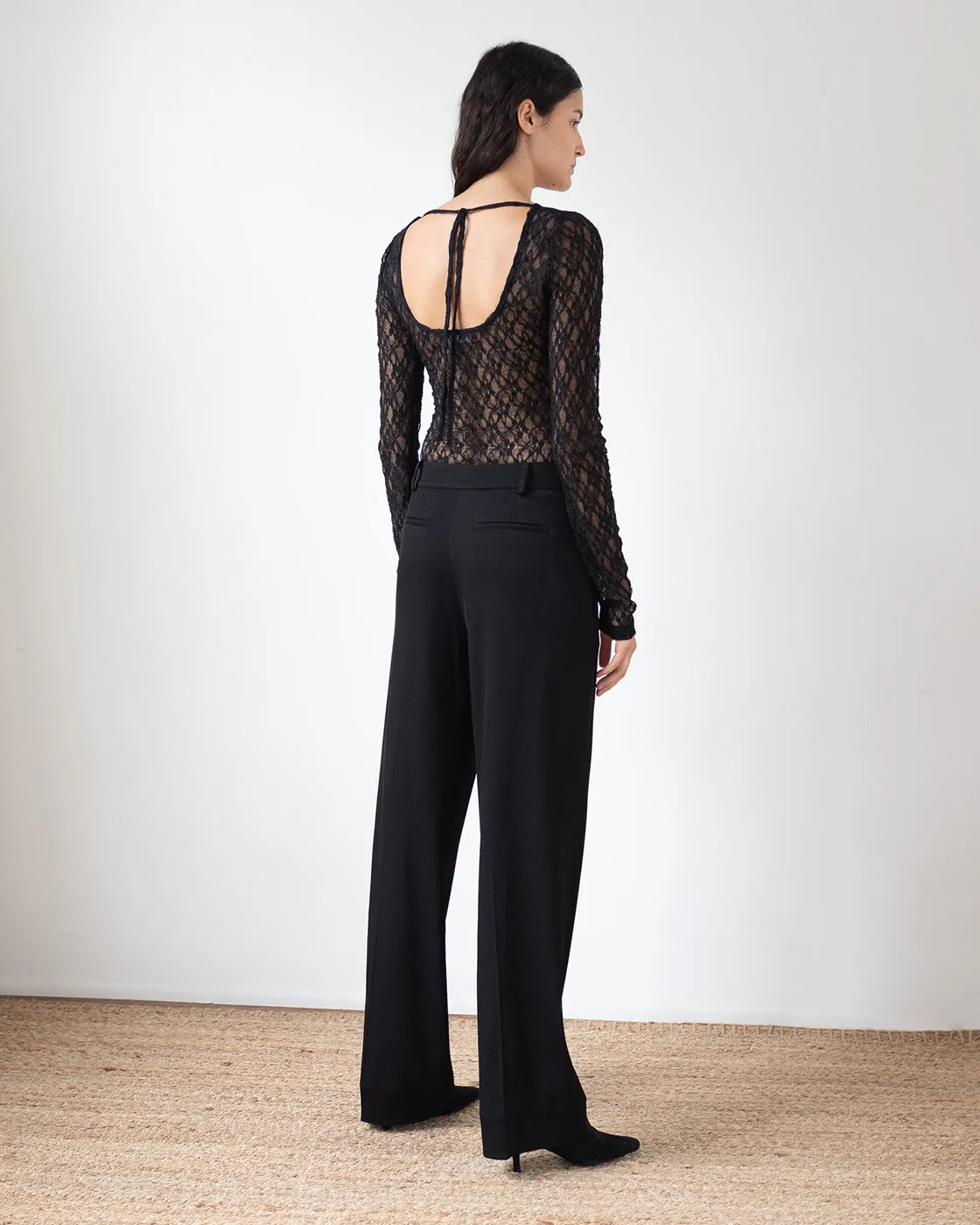 Cathy Trouser Crepe Twill Viscose Black sold by Rejina Pyo product image thumbnail 3