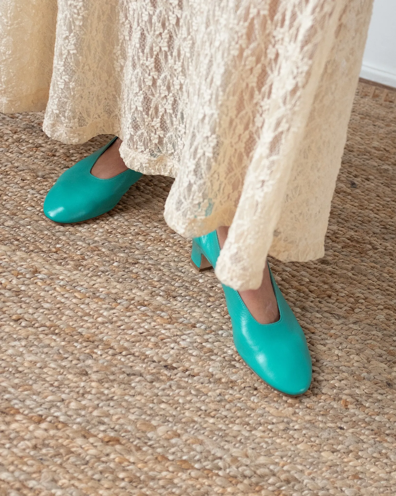 Soft Pump Leather Turchese sold by Rejina Pyo product image thumbnail 2