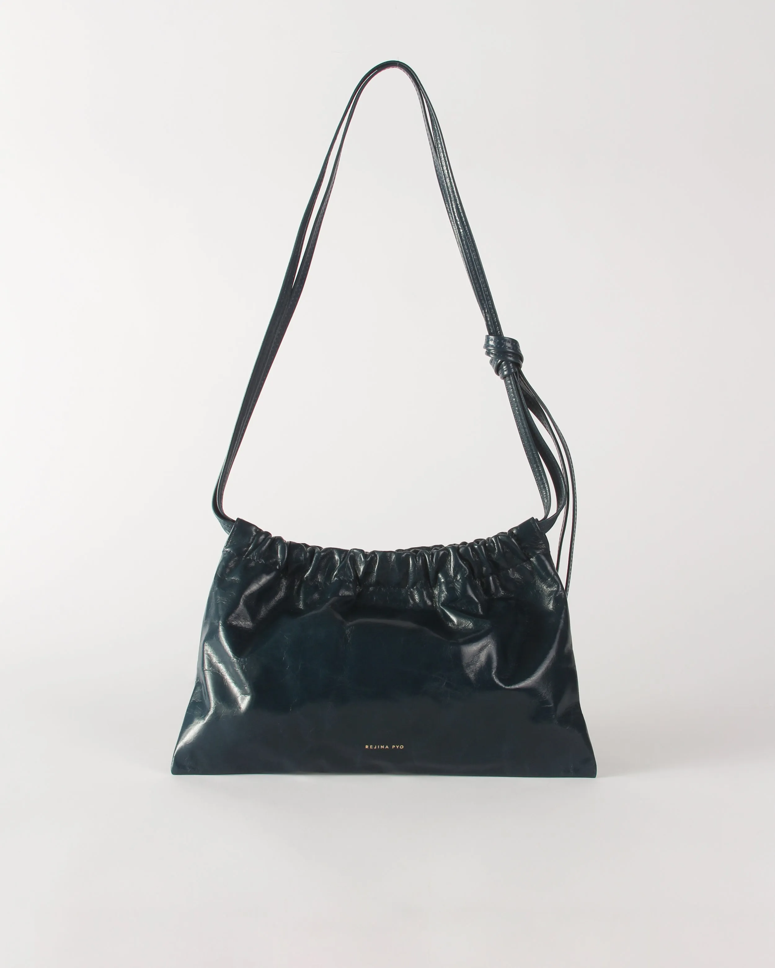Camila Bag Leather Petroleo sold by Rejina Pyo