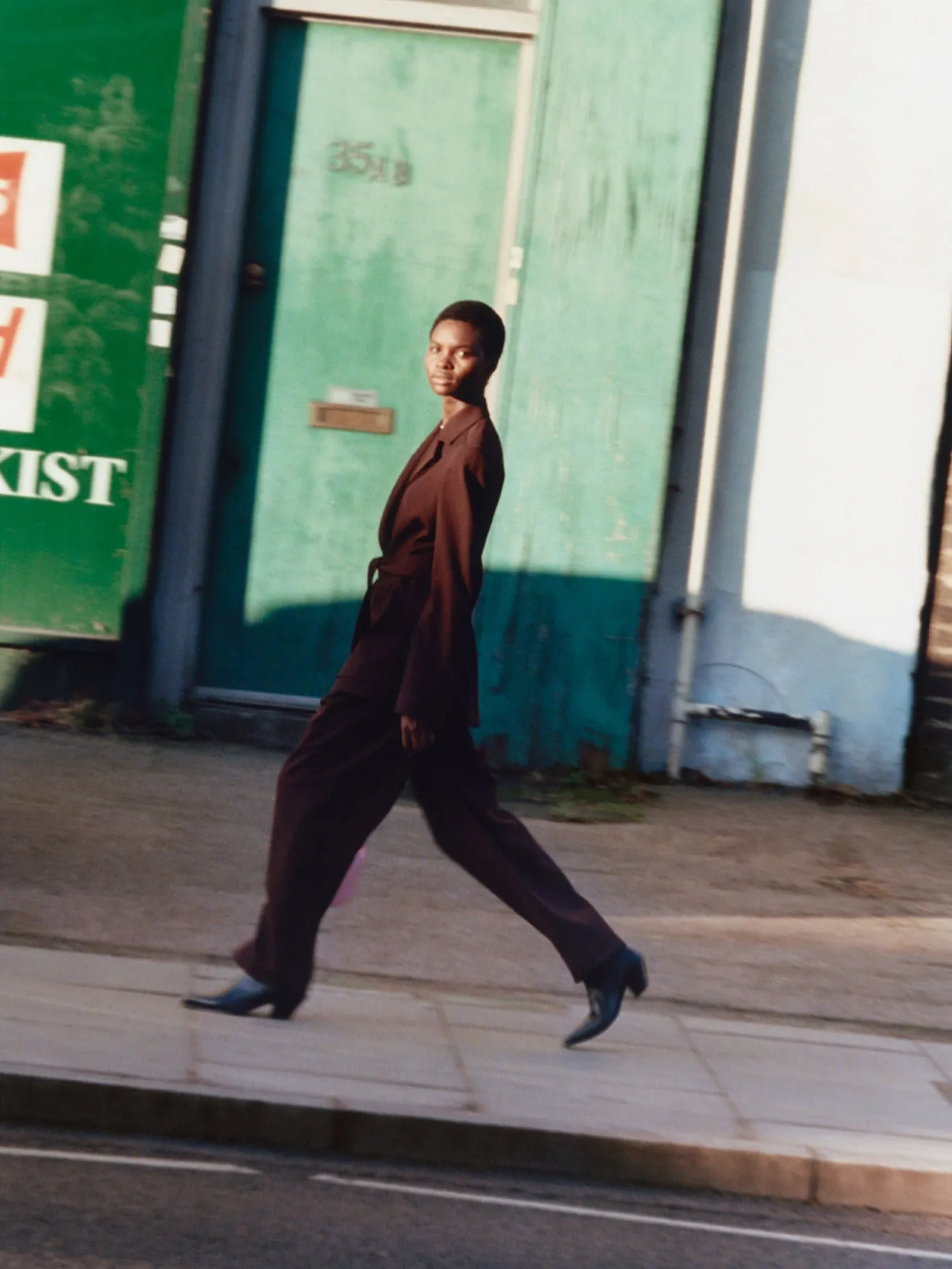 Simone Jacket Wool Blend Twill Burgundy sold by Rejina Pyo product image thumbnail 5