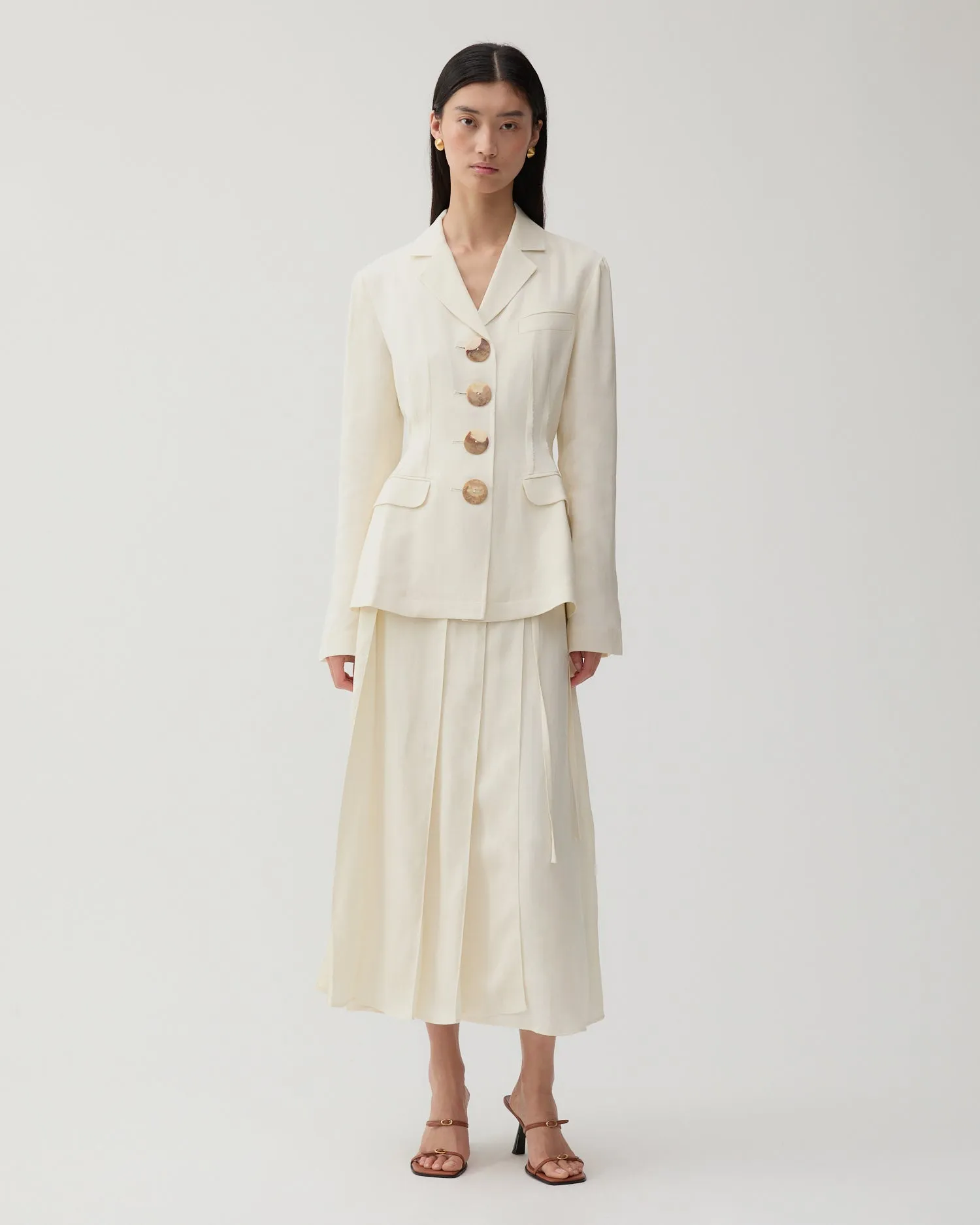 Etta Jacket Viscose Off-White sold by Rejina Pyo product image thumbnail 5