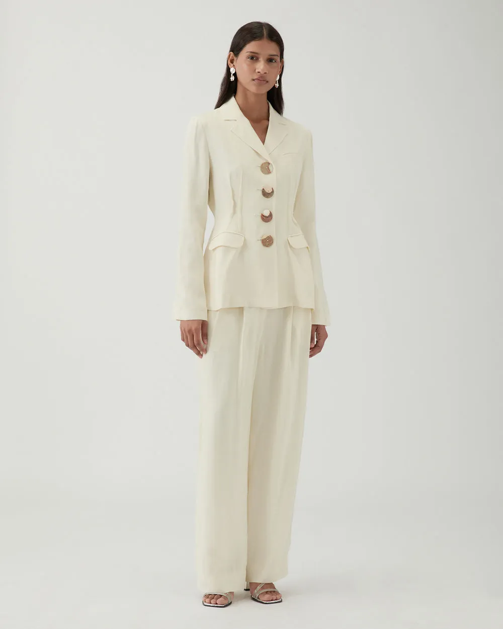 Etta Jacket Viscose Off-White sold by Rejina Pyo product image thumbnail 3