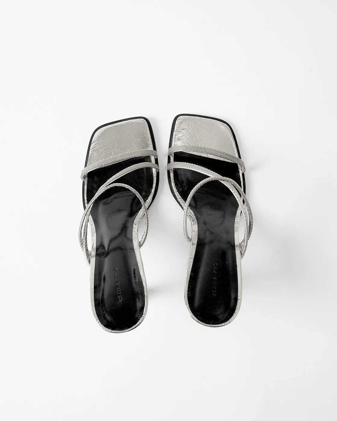 Bella Sandals Leather Silver sold by Rejina Pyo product image thumbnail 4