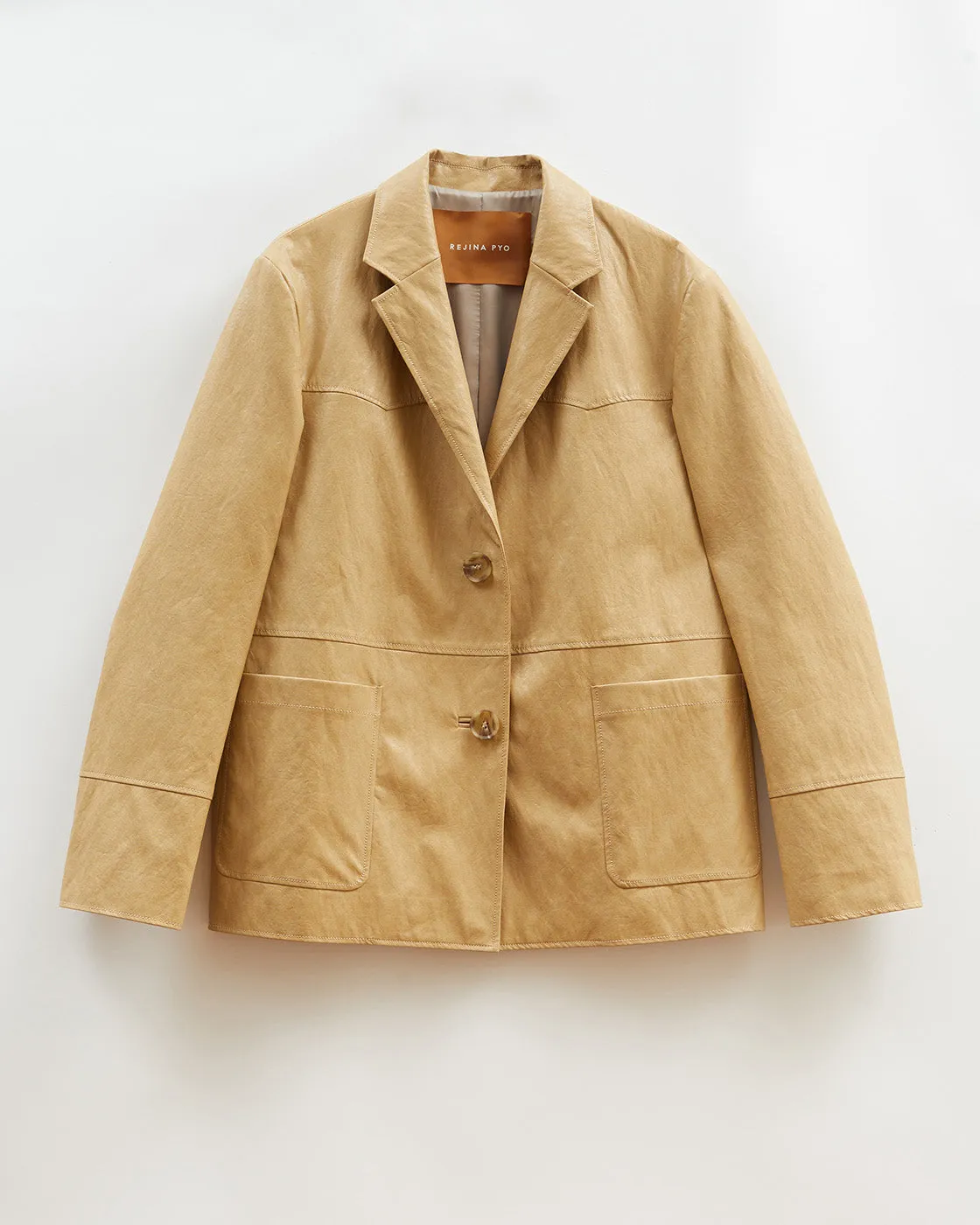 Andrea Jacket Faux Leather Beige sold by Rejina Pyo product image thumbnail 5