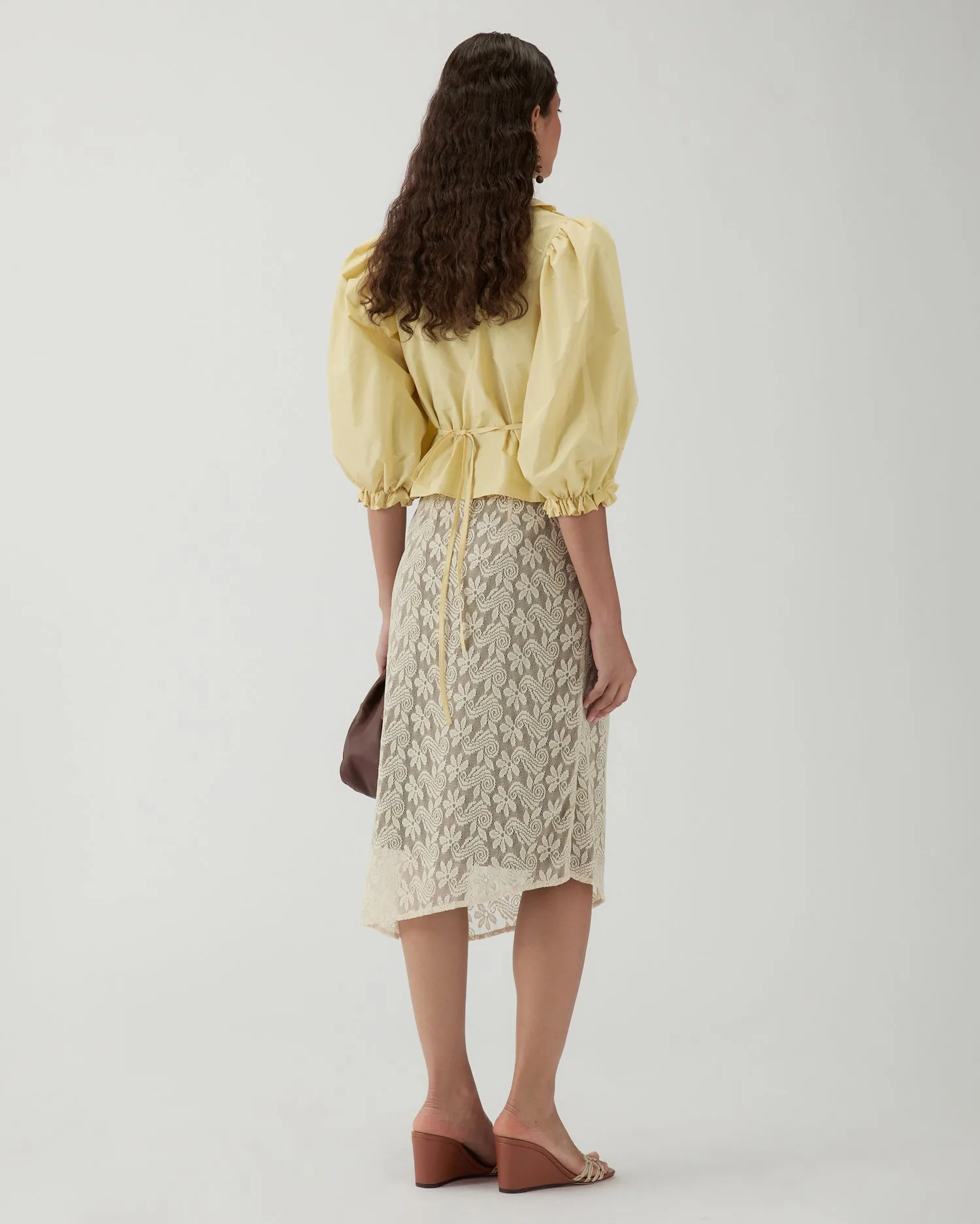 Luna Blouse Taffeta Yellow sold by Rejina Pyo product image thumbnail 3