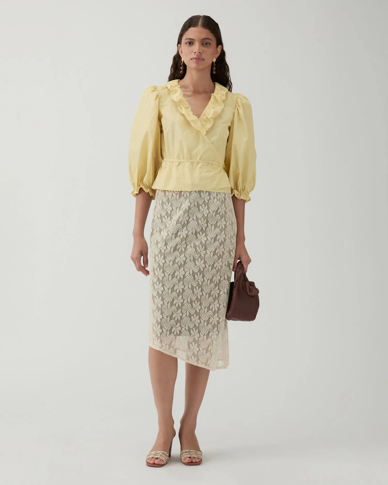 Luna Blouse Taffeta Yellow sold by Rejina Pyo product image thumbnail 2