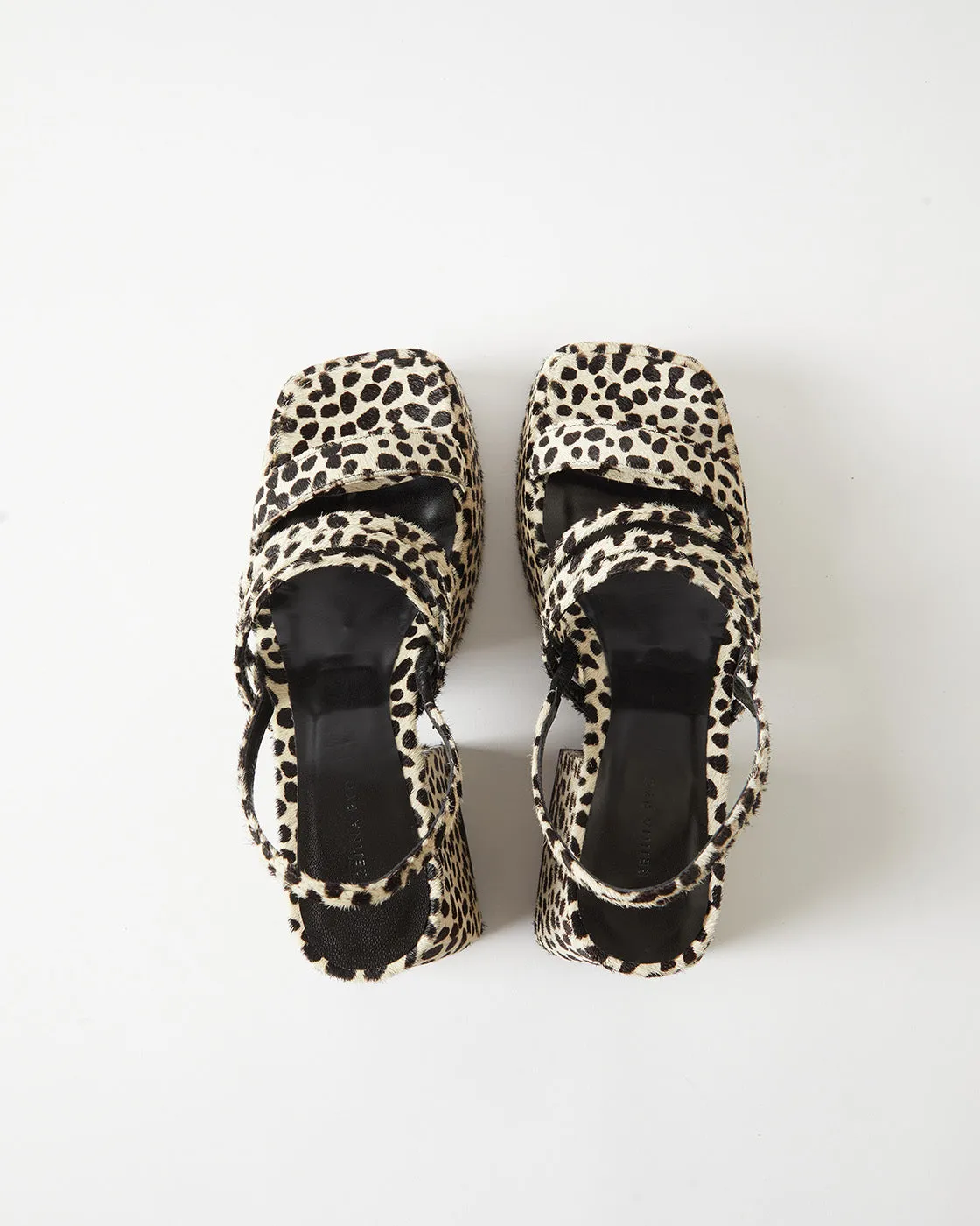 Flossie Platform Pony Polkadot Black + White sold by Rejina Pyo product image thumbnail 4