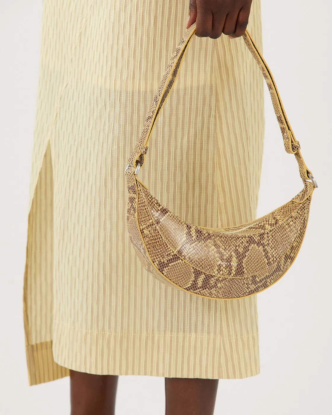 Petite Banana Bag Leather Print Snake sold by Rejina Pyo product image thumbnail 4