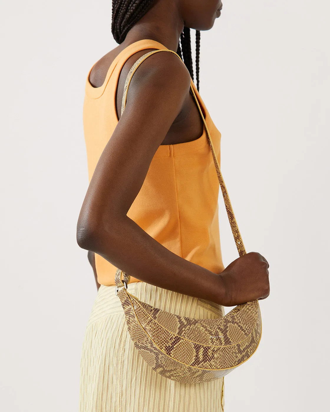 Petite Banana Bag Leather Print Snake sold by Rejina Pyo product image thumbnail 3