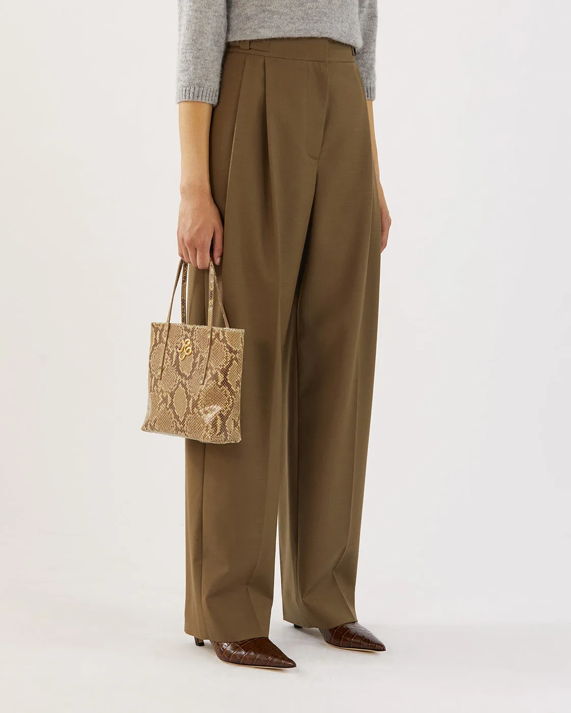 Eunah Trousers Wool Blend Olive sold by Rejina Pyo product image thumbnail 2